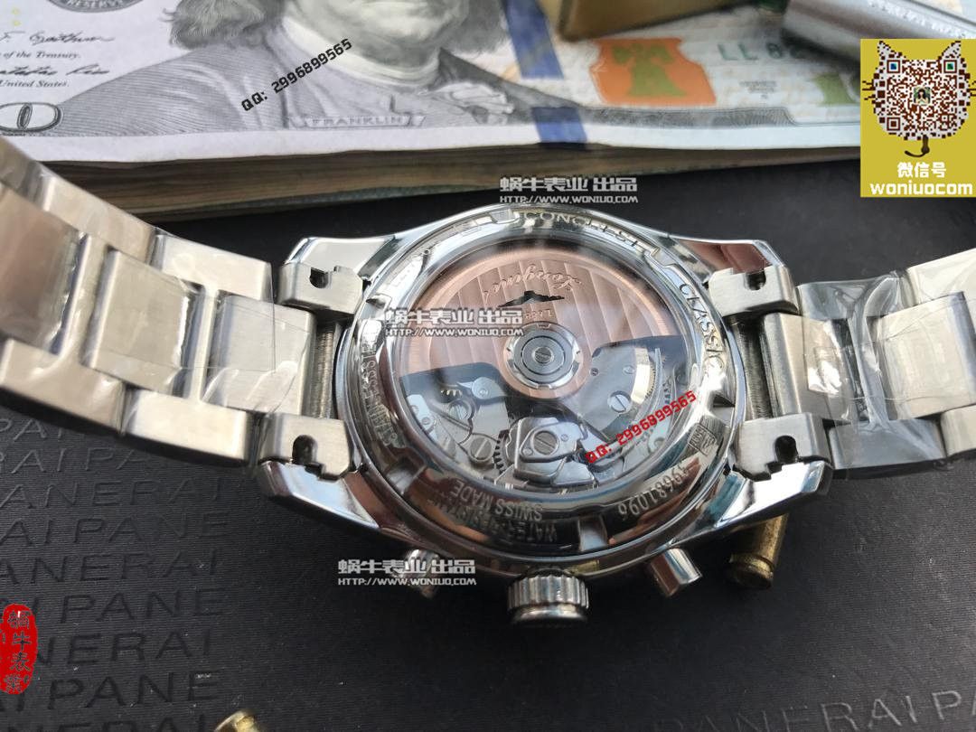 【实拍图鉴赏】YL Factory 1:1 top 复刻手表之 Longines 康铂旗舰版L2.798.4.52.6男表《黑色表盘》 / L052A