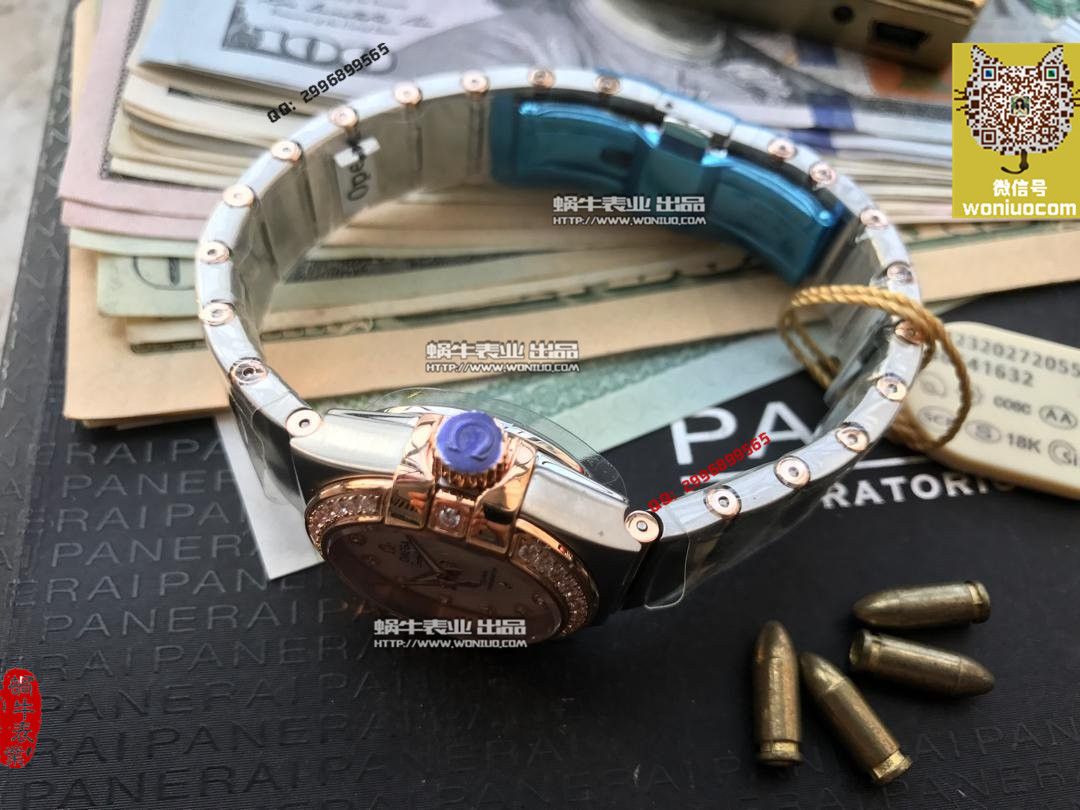 【实拍图鉴赏】HBBV6 Factory 1:1超A精仿OMEGA Constellation 系列1297.75.00女表 / M226