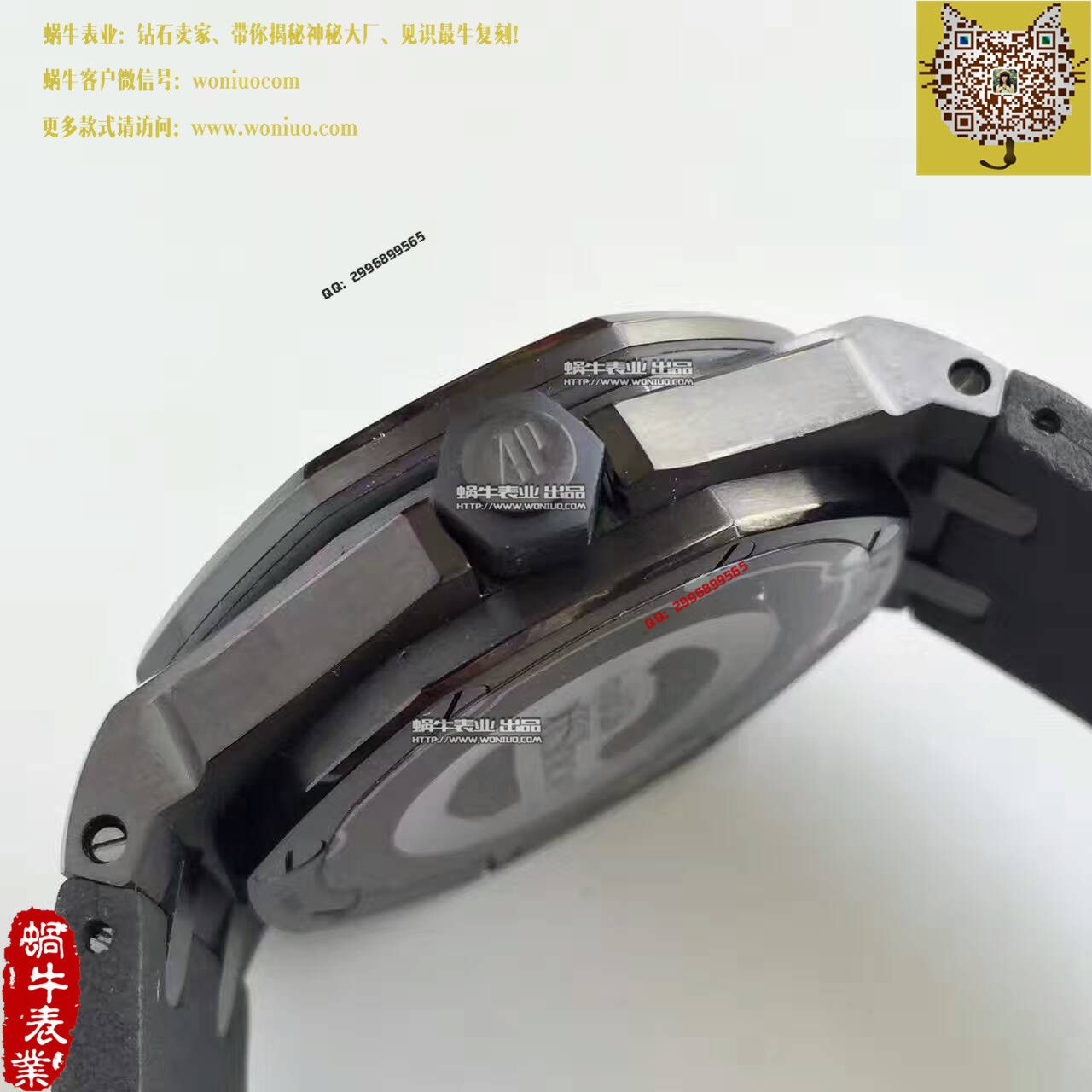 【JF Factory 一比一高仿手表】APAudemars Piguet 皇家橡树15703系列黑壳男表 / AP092