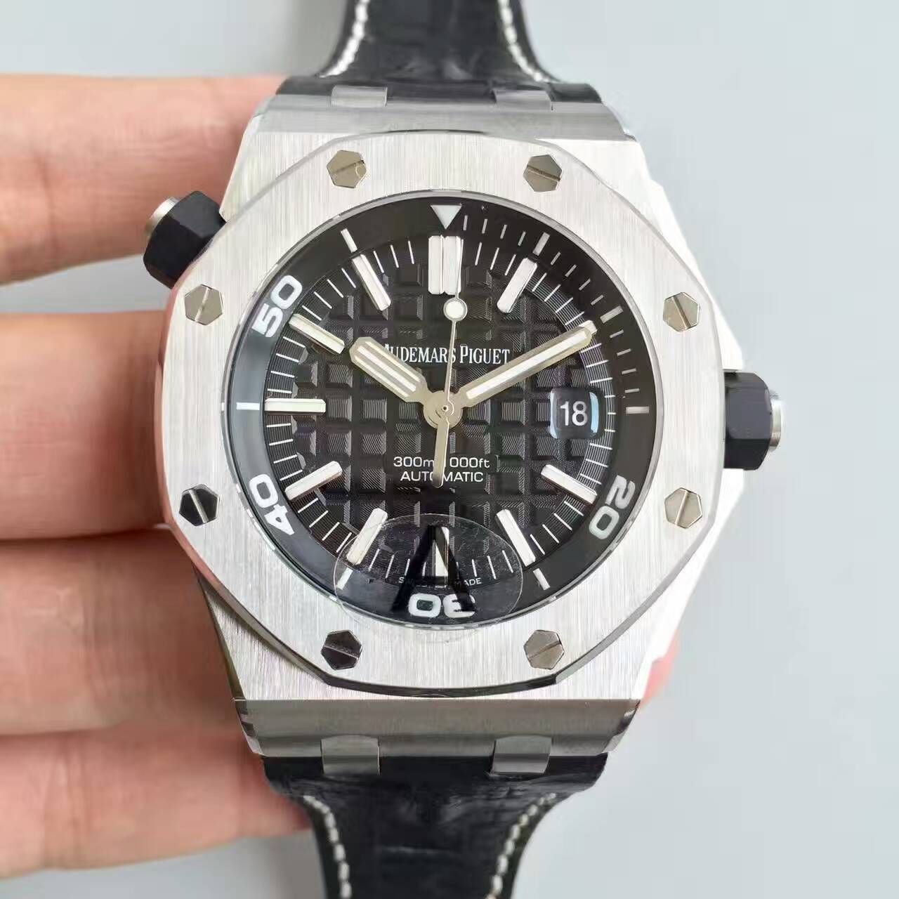 【JF Factory 一比一高精仿手表】APAudemars Piguet  Royal Oak Offshore 系列15710ST.OO.A002CA.01 wrist watch 《钢带款》 / AP031C