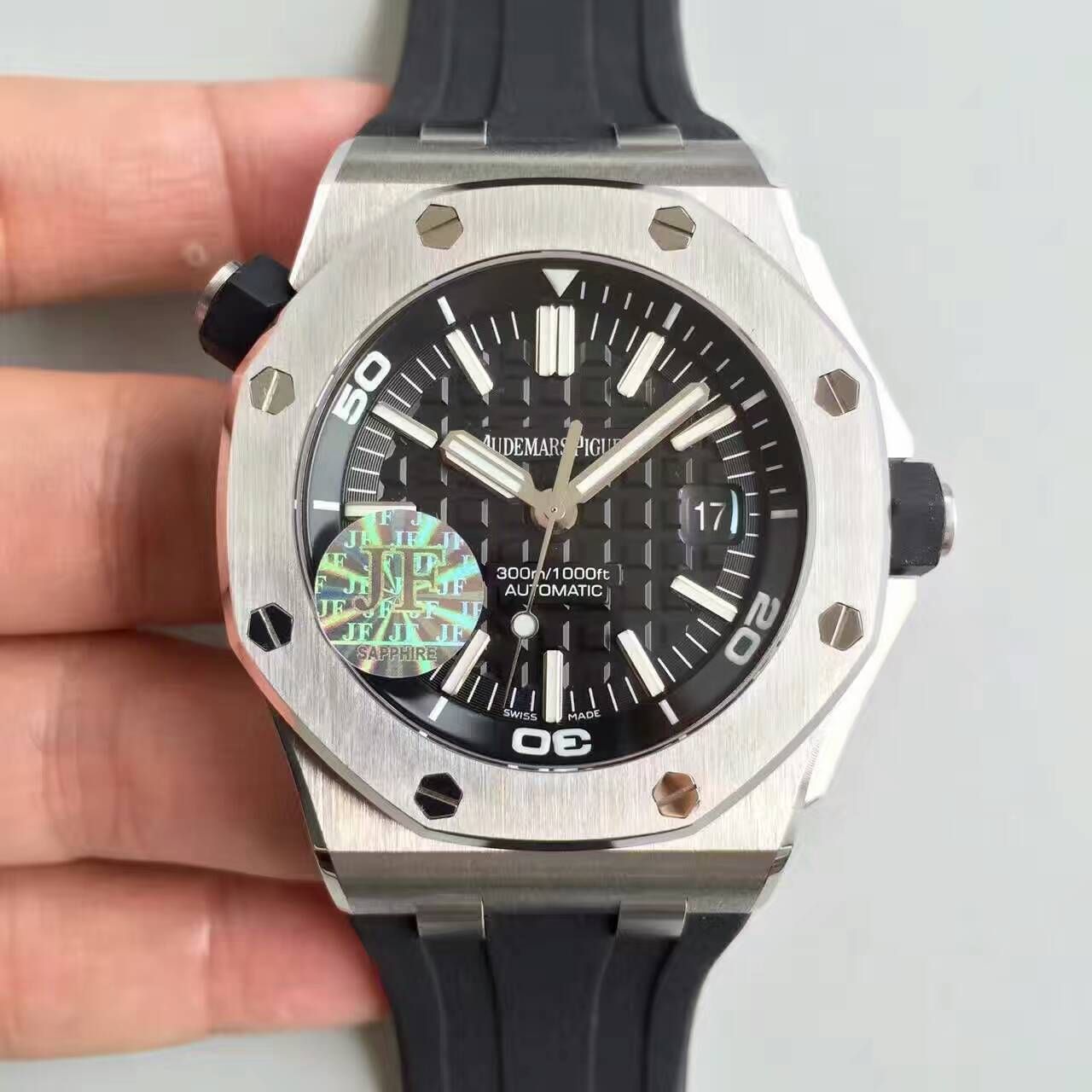 【JF Factory 一比一高精仿手表】APAudemars Piguet  Royal Oak Offshore 系列15710ST.OO.A002CA.01 wrist watch 《钢带款》 / AP031C