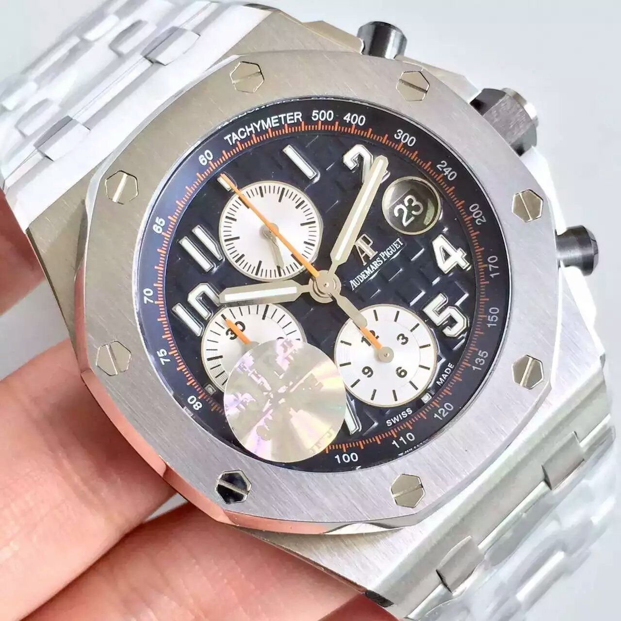 【JF Factory 超A高精仿】Audemars Piguet  Royal Oak Offshore 系列26470ST.OO.A027CA.01机械 wrist watch 《钢带》 / AP001.1