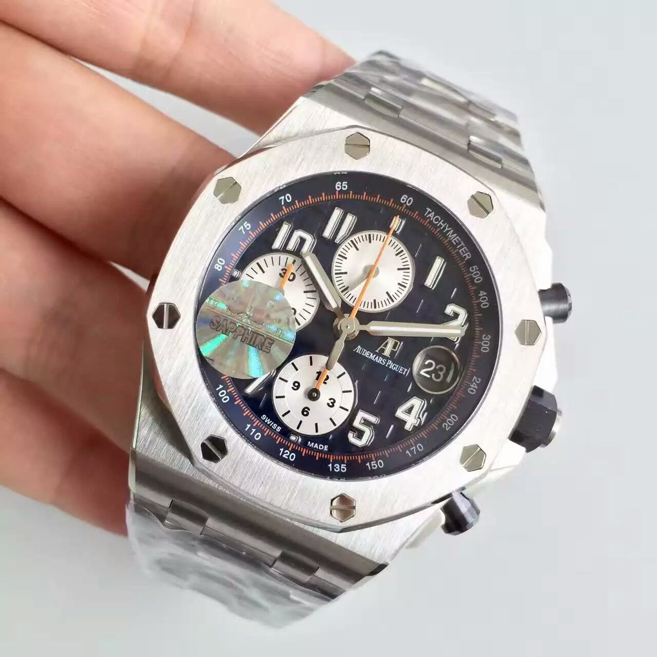 【JF Factory 超A高精仿】Audemars Piguet  Royal Oak Offshore 系列26470ST.OO.A027CA.01机械 wrist watch 《钢带》 / AP001.1