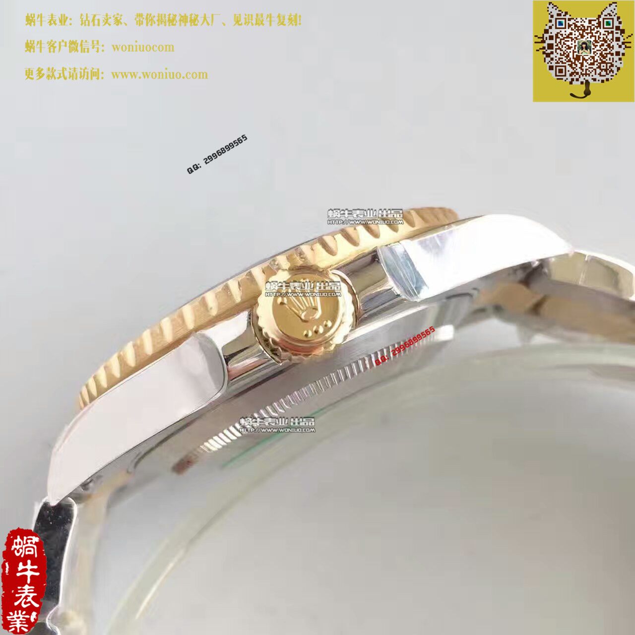 【N Factory V7版一比一高仿手表】 Rolex  Submariner 型系列116613-LN-97203《间金黑盘》黑盘机械 wrist watch  / R028