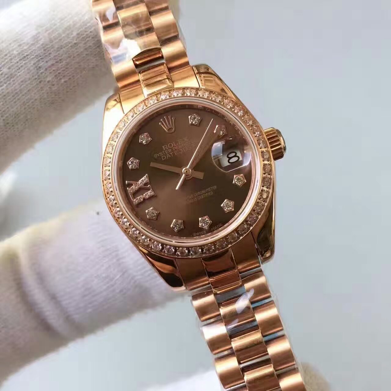 【台湾 Factory 1:1高仿精仿手表】 Rolex 女装  Datejust 系列279135RBR-83345 wrist watch  / R145