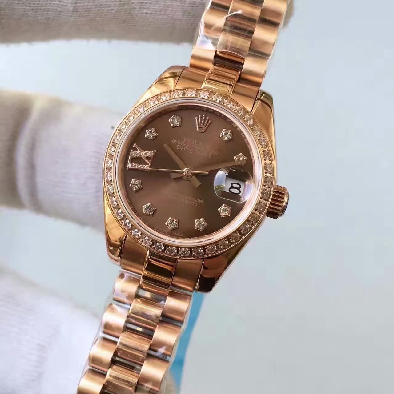 【台湾 Factory 1:1高仿精仿手表】 Rolex 女装  Datejust 系列279135RBR-83345 wrist watch  / R145