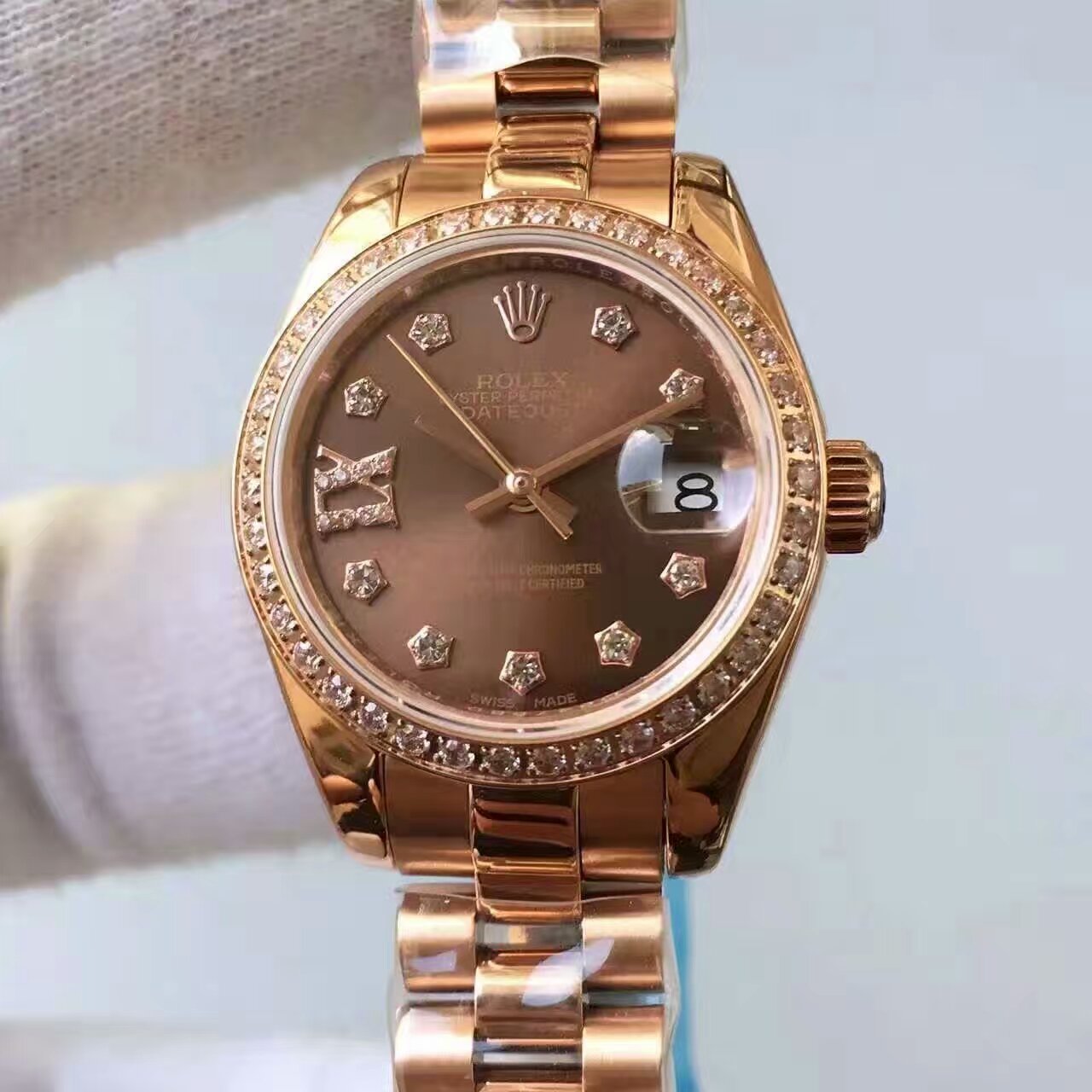 【台湾 Factory 1:1高仿精仿手表】 Rolex 女装  Datejust 系列279135RBR-83345 wrist watch  / R145