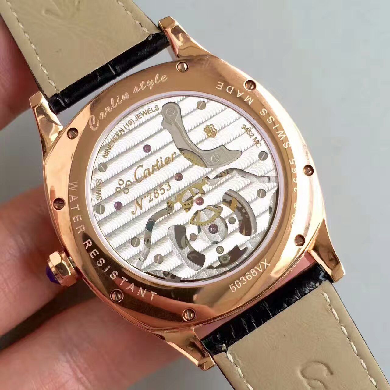 【TF Factory 1:1高仿手表】 Cartier  DRIVE DE  Cartier  系列W4100013 Tourbillon 男表 / K082