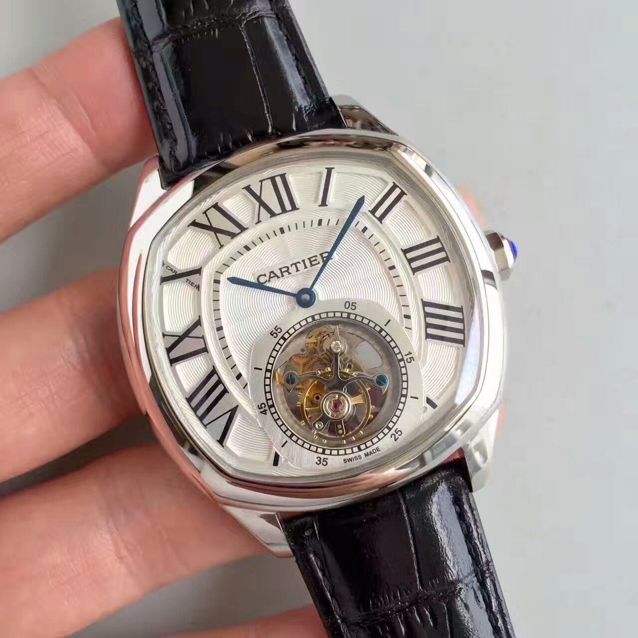 【TF Factory 1:1高仿手表】 Cartier  DRIVE DE  Cartier  系列W4100013 Tourbillon 男表 / K082