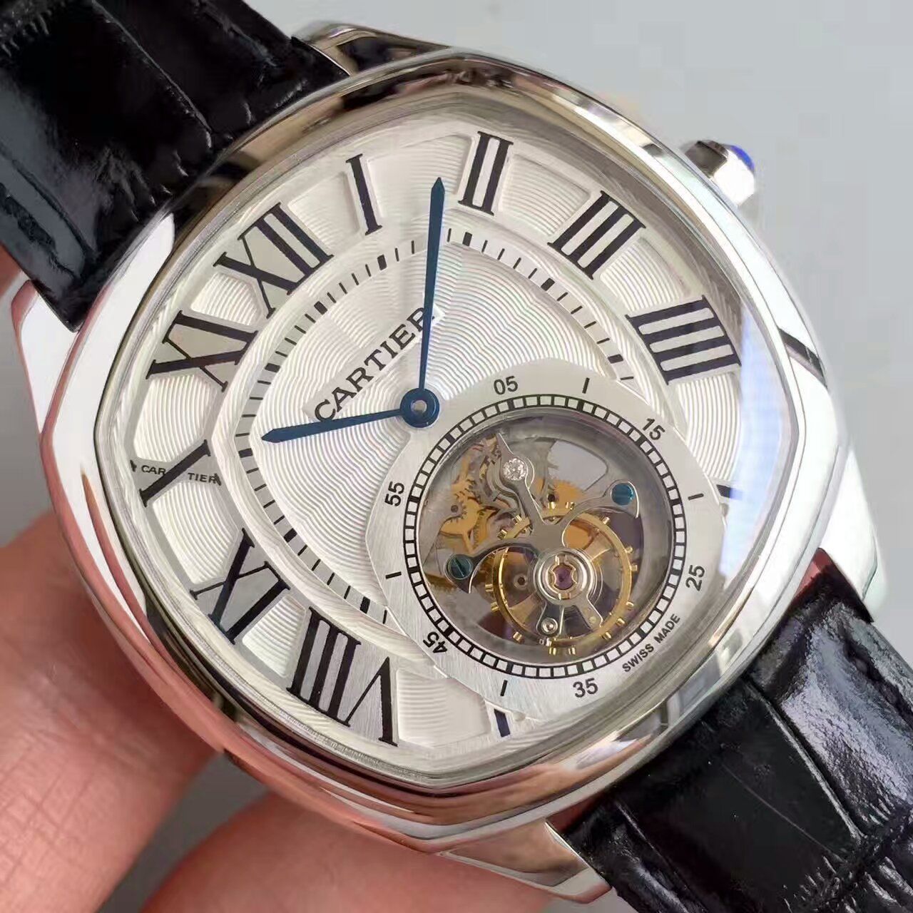 【TF Factory 1:1高仿手表】 Cartier  DRIVE DE  Cartier  系列W4100013 Tourbillon 男表 / K082