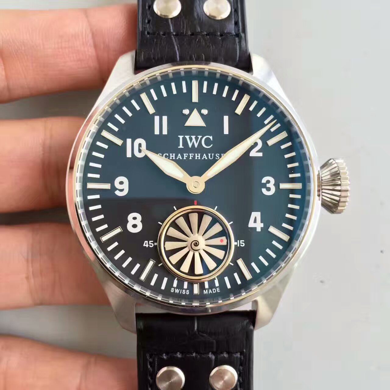 【KW Factory 1:1复刻手表】 IWC 飞行员IW500301（俗称涡轮大飞） 最新终极升级版 / WG109 