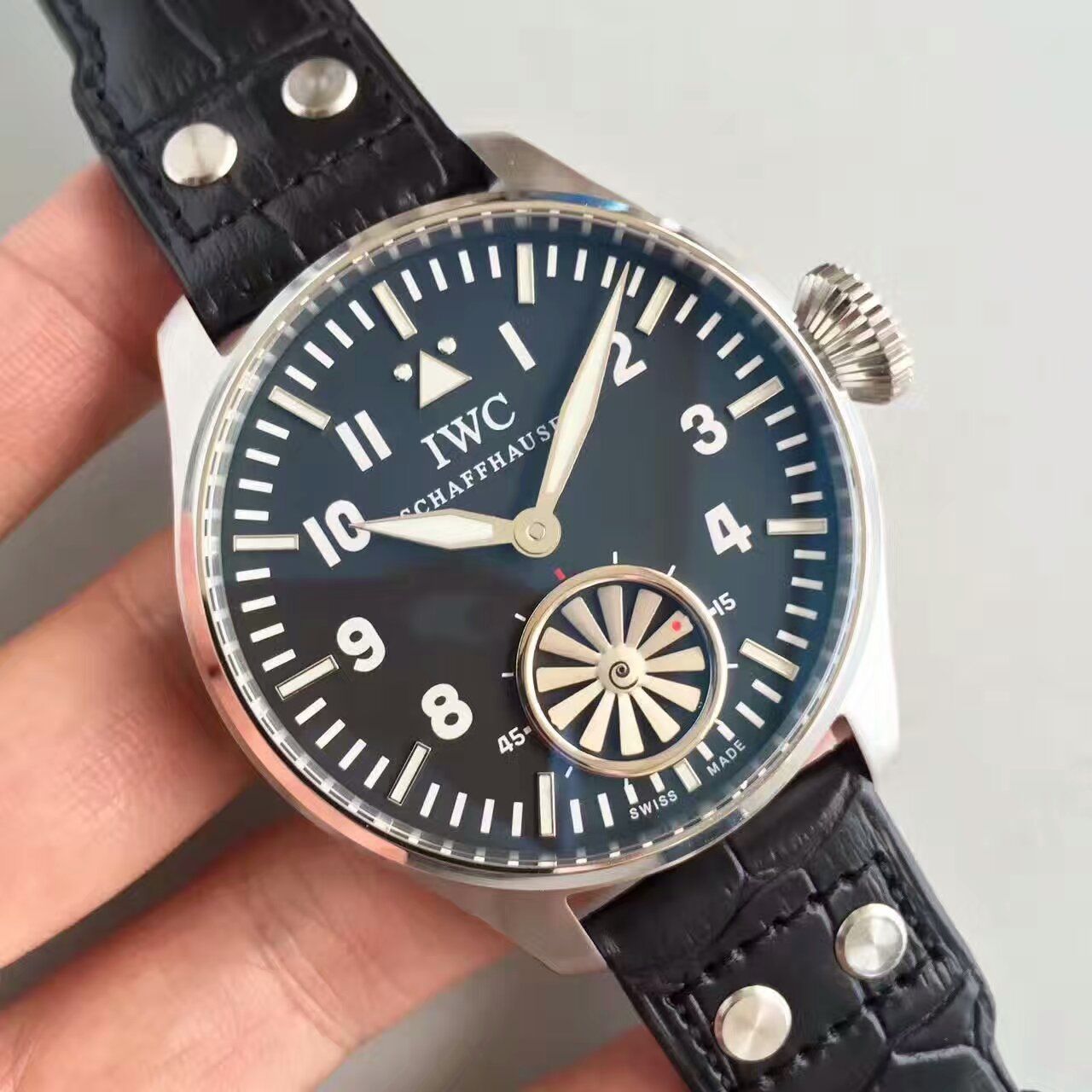 【KW Factory 1:1复刻手表】 IWC 飞行员IW500301（俗称涡轮大飞） 最新终极升级版 / WG109 
