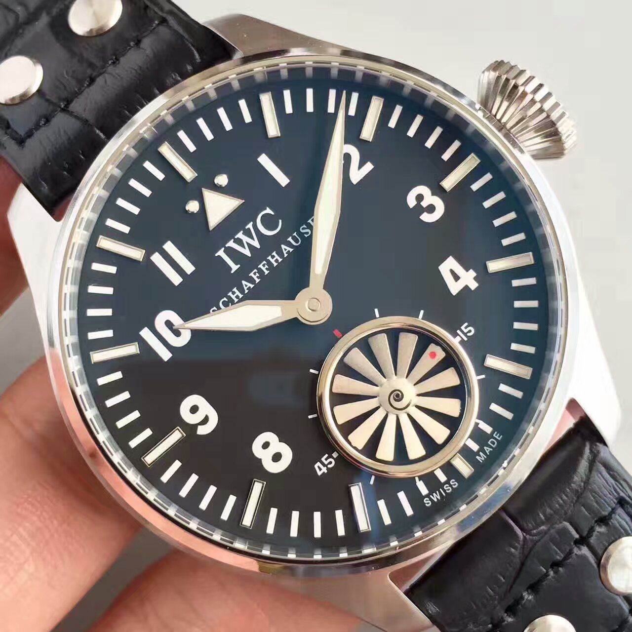 【KW Factory 1:1复刻手表】 IWC 飞行员IW500301（俗称涡轮大飞） 最新终极升级版 / WG109 