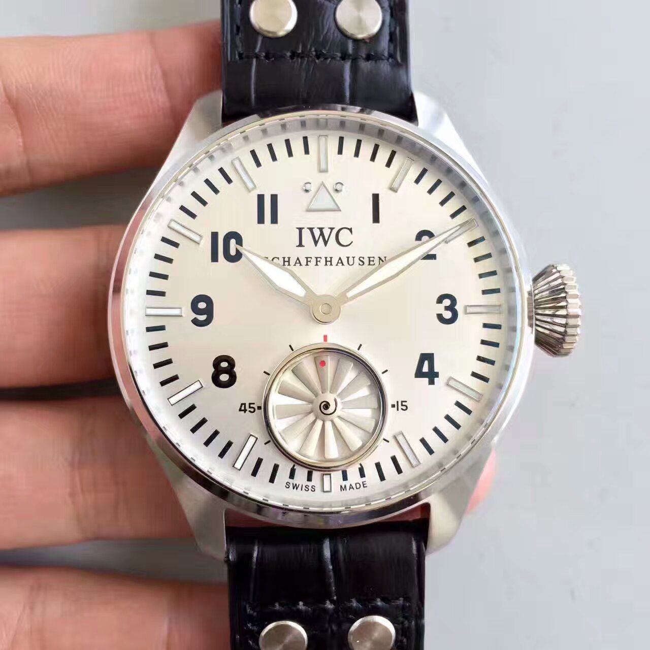 【KW Factory 1:1复刻手表】 IWC 飞行员IW500301（俗称涡轮大飞） 最新终极升级版 / WG109 