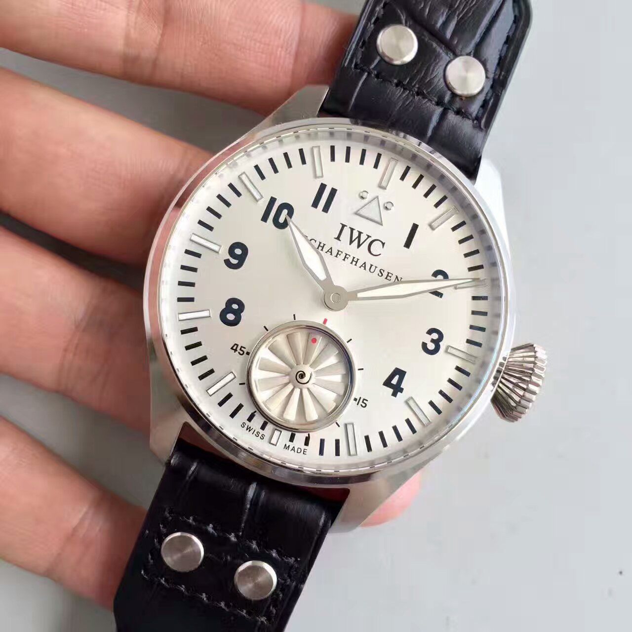 【KW Factory 1:1复刻手表】 IWC 飞行员IW500301（俗称涡轮大飞） 最新终极升级版 / WG109 