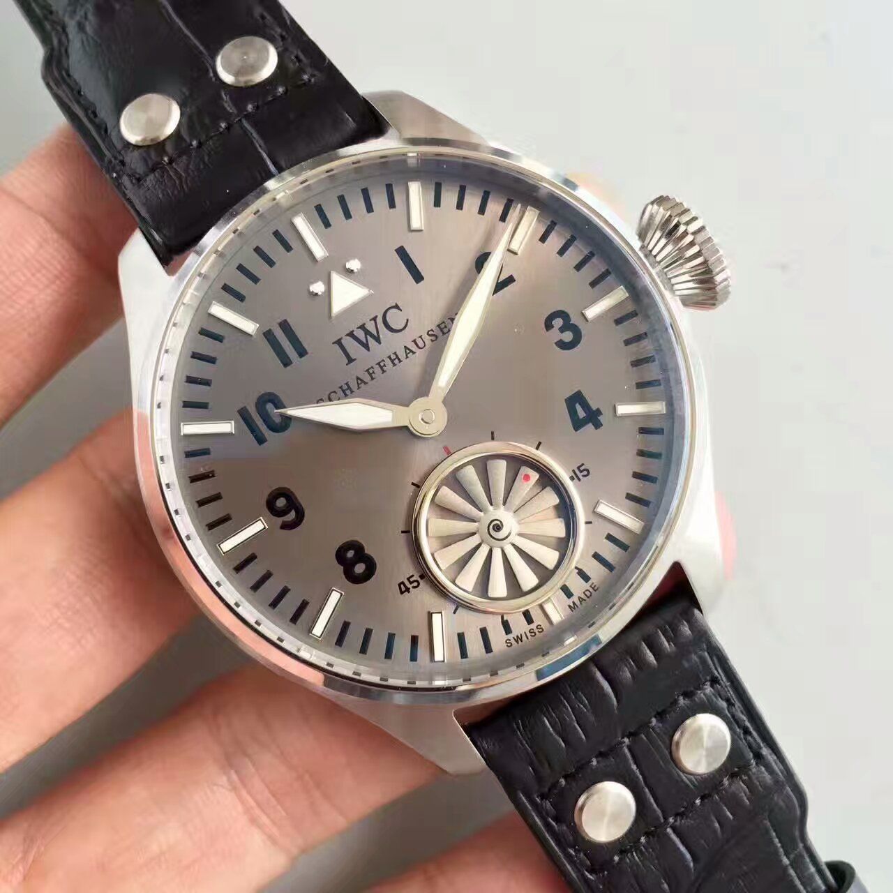 【KW Factory 1:1复刻手表】 IWC 飞行员IW500301（俗称涡轮大飞） 最新终极升级版 / WG109 