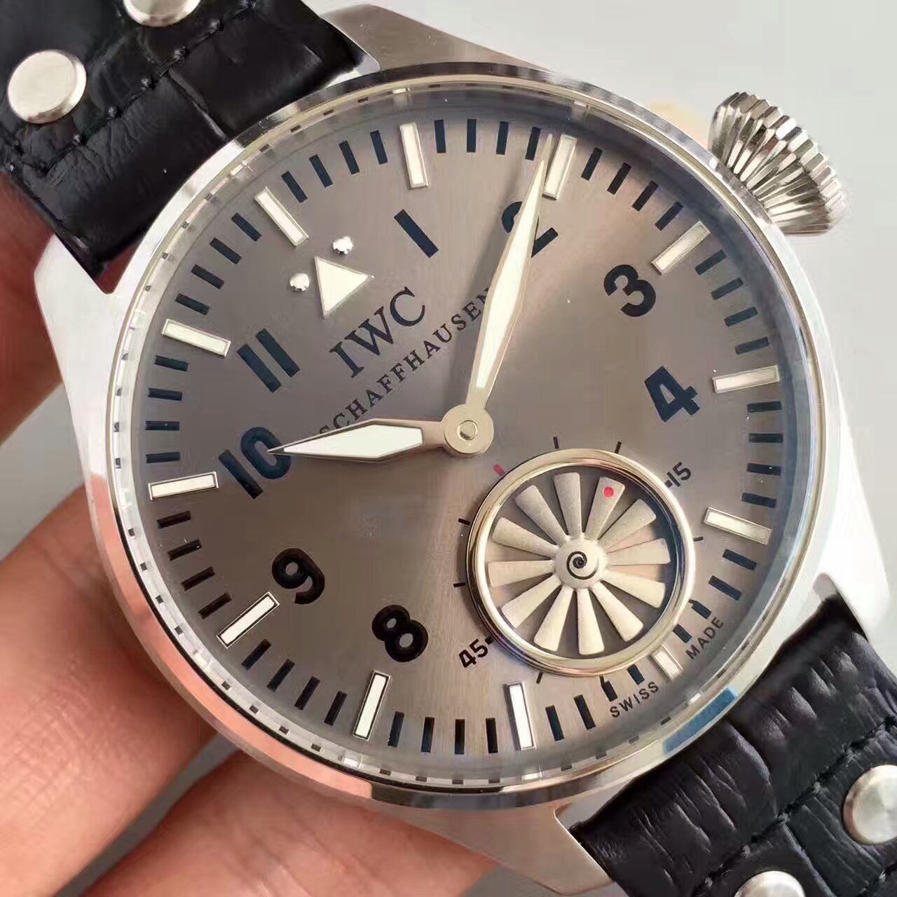 【KW Factory 1:1复刻手表】 IWC 飞行员IW500301（俗称涡轮大飞） 最新终极升级版 / WG109 