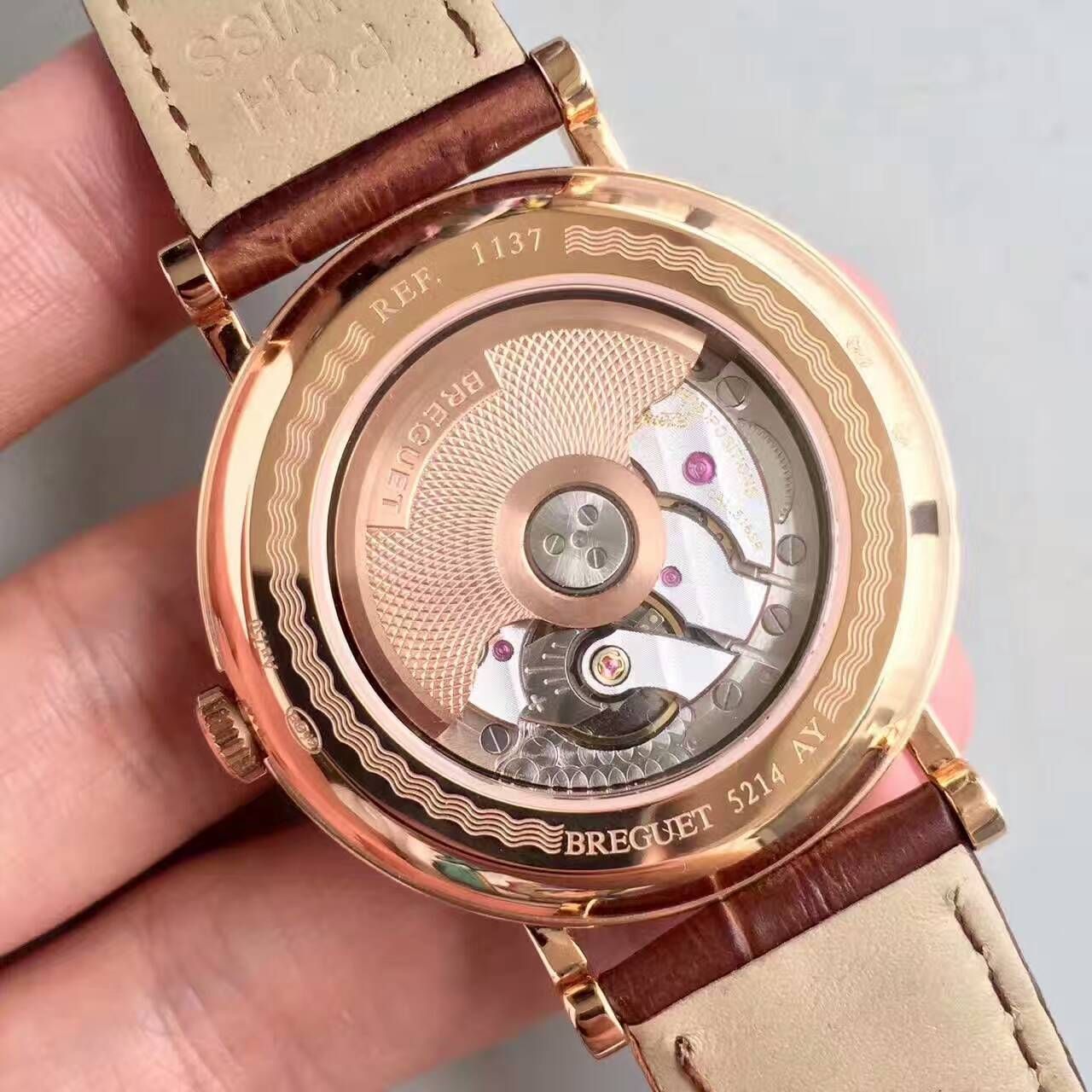 【VF Factory 一比一高仿手表】 Breguet 经典系列3137BR/11/986玫瑰金 wrist watch  / BZ029