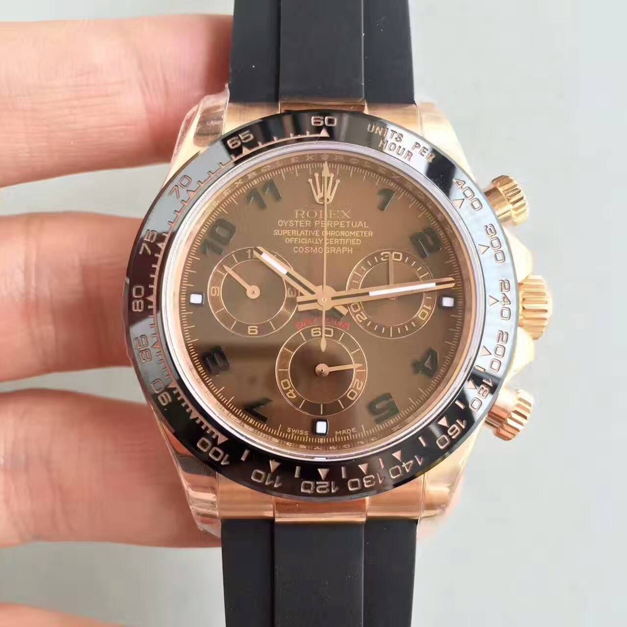 【NOOB Factory 一比一超A高精仿手表】 Rolex  Cosmograph Daytona  Ditongna 系列116515LN-L(FC) 象牙色 wrist watch  / R007