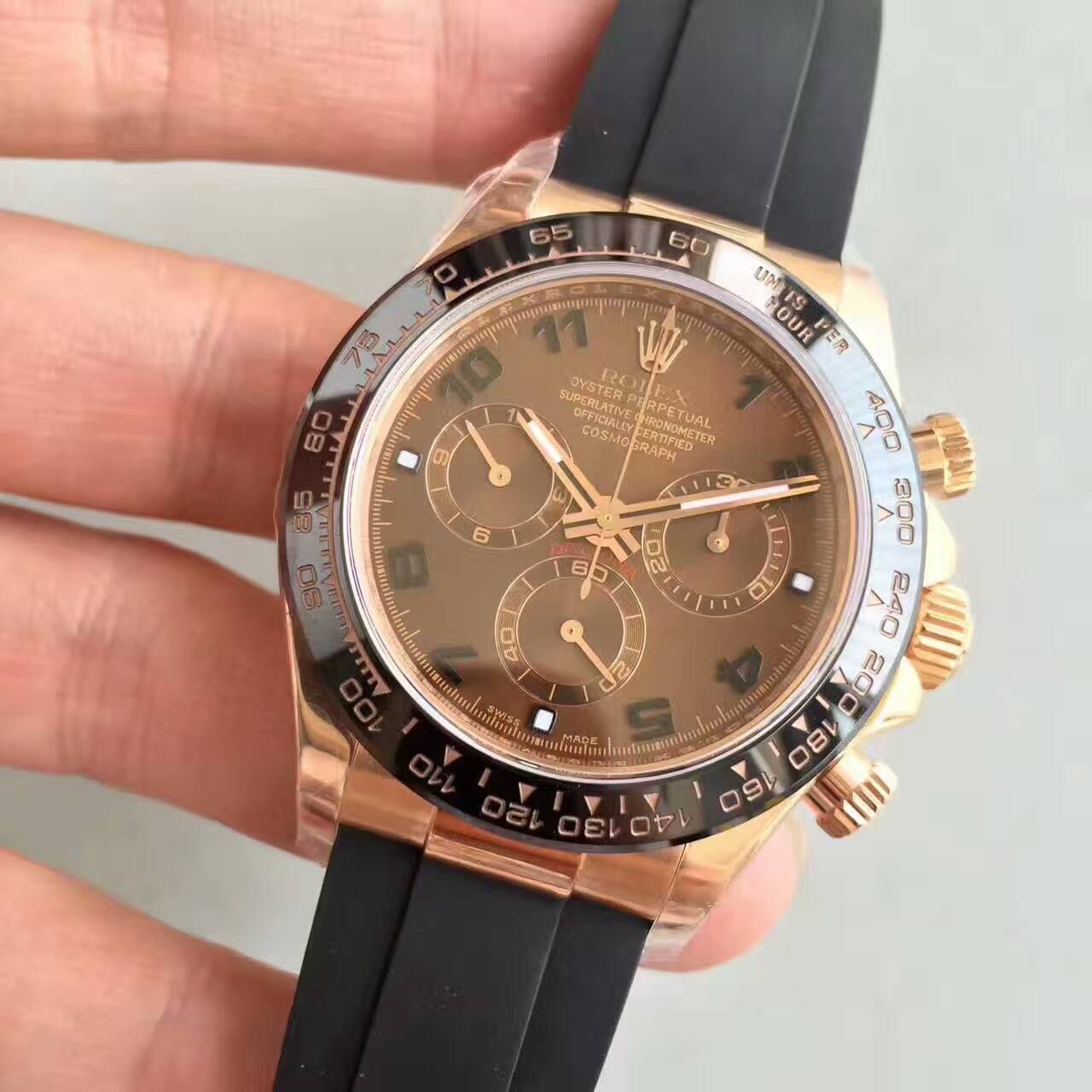 【NOOB Factory 一比一超A高精仿手表】 Rolex  Cosmograph Daytona  Ditongna 系列116515LN-L(FC) 象牙色 wrist watch  / R007