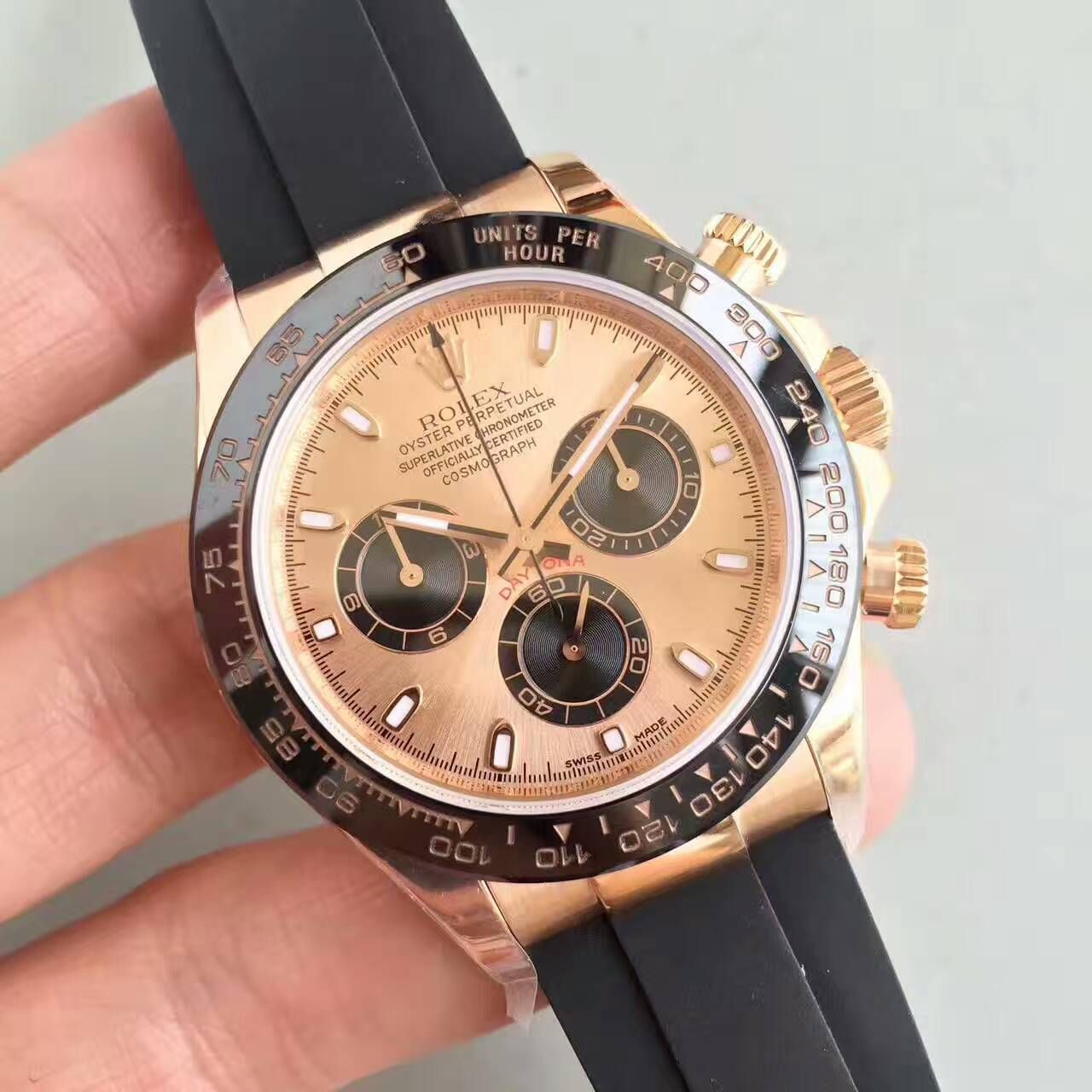 【NOOB Factory 一比一超A高精仿手表】 Rolex  Cosmograph Daytona  Ditongna 系列116515LN-L(FC) 象牙色 wrist watch  / R007