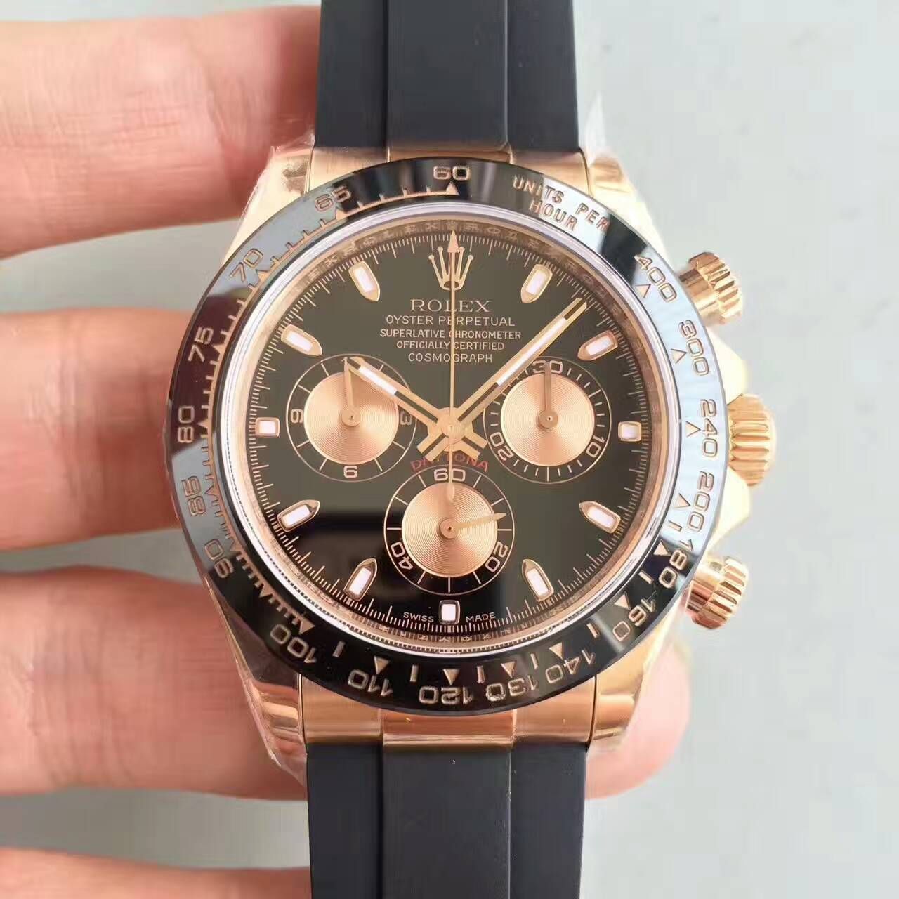【NOOB Factory 一比一超A高精仿手表】 Rolex  Cosmograph Daytona  Ditongna 系列116515LN-L(FC) 象牙色 wrist watch  / R007