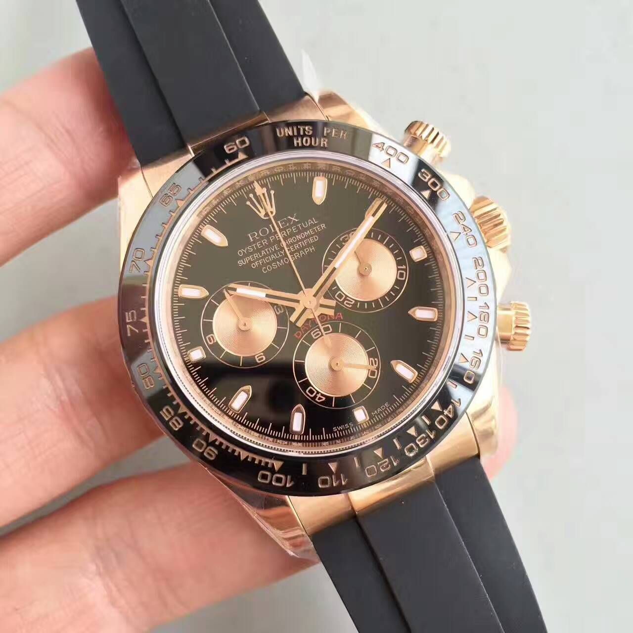【NOOB Factory 一比一超A高精仿手表】 Rolex  Cosmograph Daytona  Ditongna 系列116515LN-L(FC) 象牙色 wrist watch  / R007