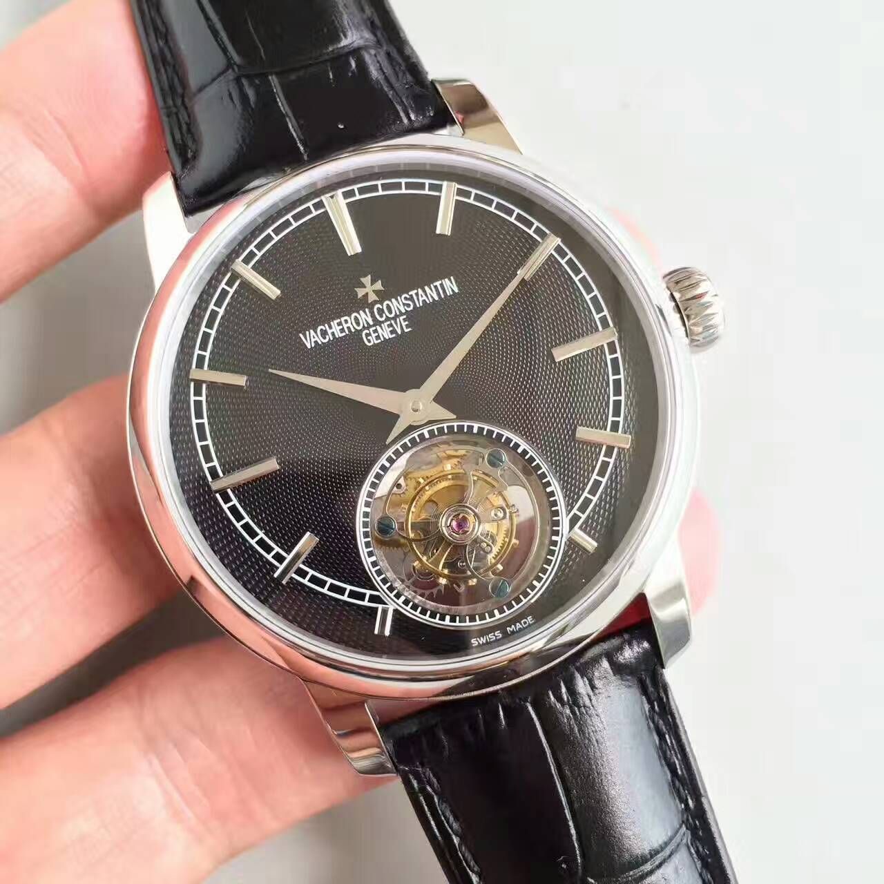 【LH Factory  top 1:1高精仿手表】Vacheron Constantin  传袭系列6500T/000P-B100真 Tourbillon  wrist watch  / JS181
