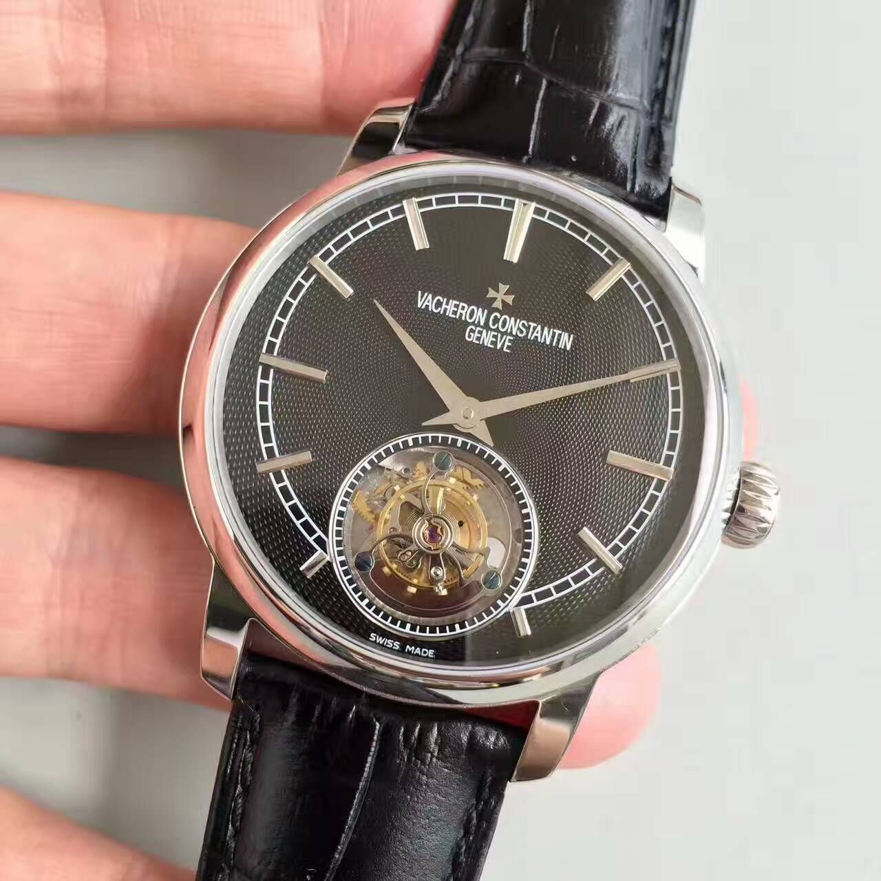 【LH Factory  top 1:1高精仿手表】Vacheron Constantin  传袭系列6500T/000P-B100真 Tourbillon  wrist watch  / JS181