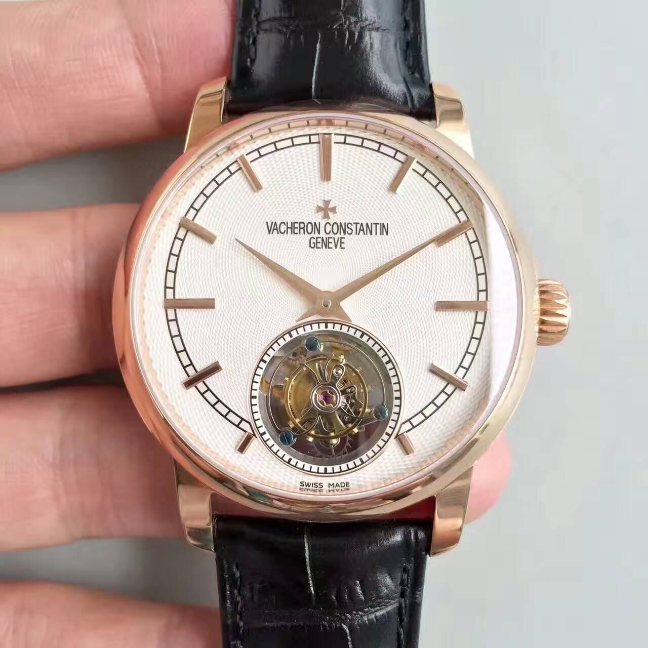 【LH Factory  top 1:1高精仿手表】Vacheron Constantin  传袭系列6500T/000P-B100真 Tourbillon  wrist watch  / JS181