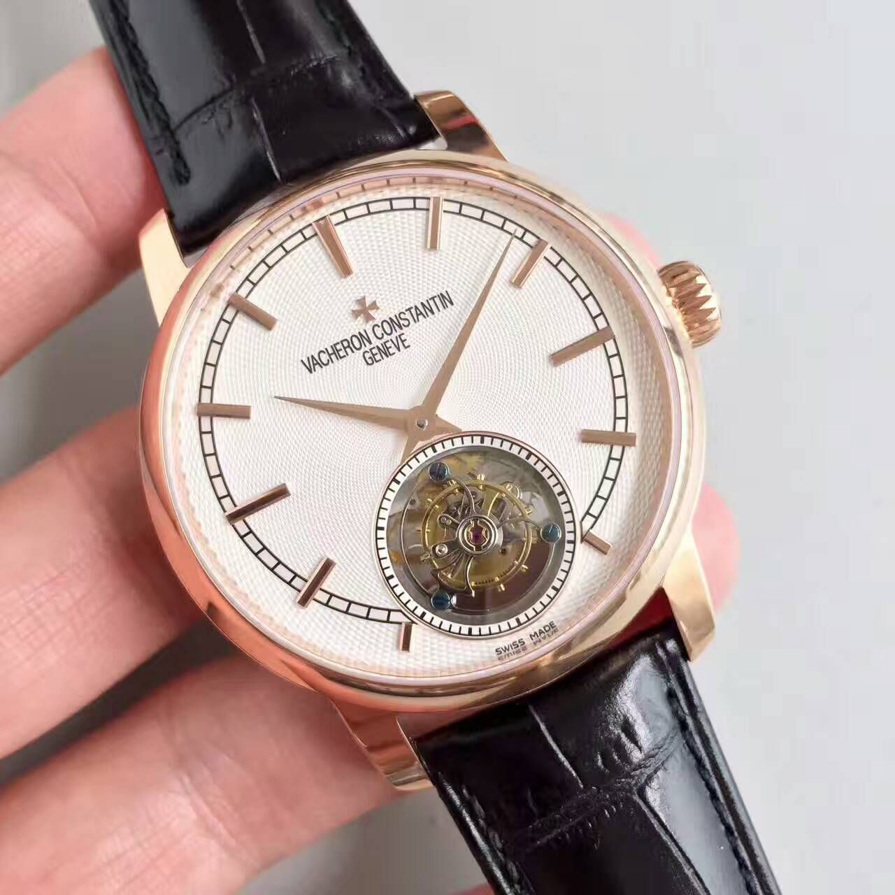 【LH Factory  top 1:1高精仿手表】Vacheron Constantin  传袭系列6500T/000P-B100真 Tourbillon  wrist watch  / JS181
