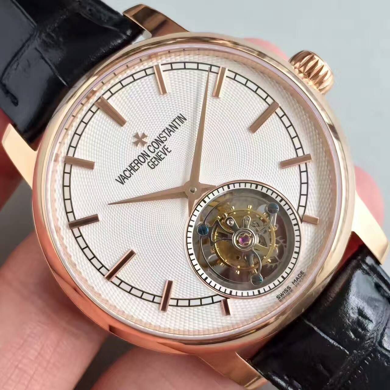 【LH Factory  top 1:1高精仿手表】Vacheron Constantin  传袭系列6500T/000P-B100真 Tourbillon  wrist watch  / JS181