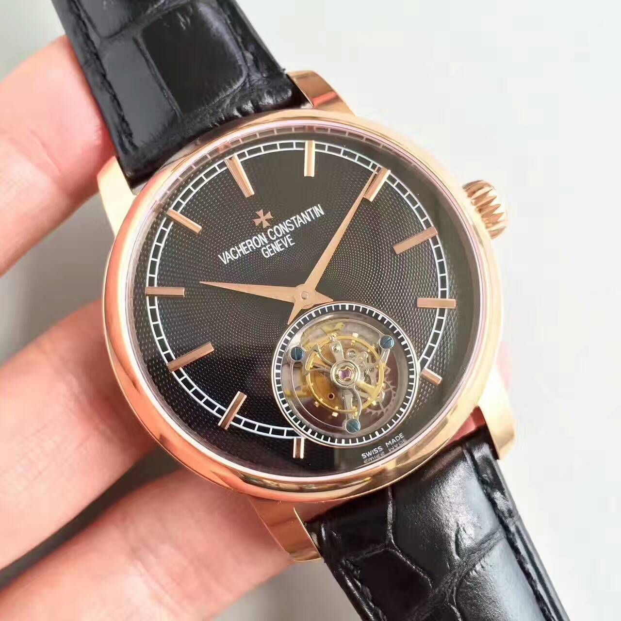 【LH Factory  top 1:1高精仿手表】Vacheron Constantin  传袭系列6500T/000P-B100真 Tourbillon  wrist watch  / JS181