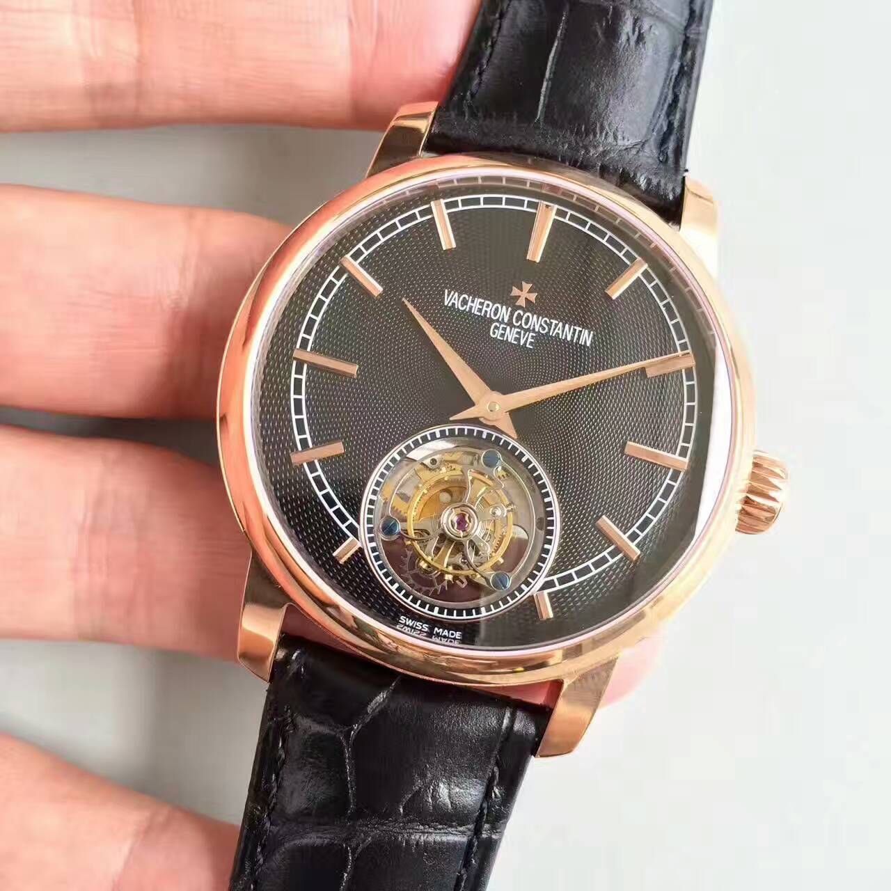 【LH Factory  top 1:1高精仿手表】Vacheron Constantin  传袭系列6500T/000P-B100真 Tourbillon  wrist watch  / JS181
