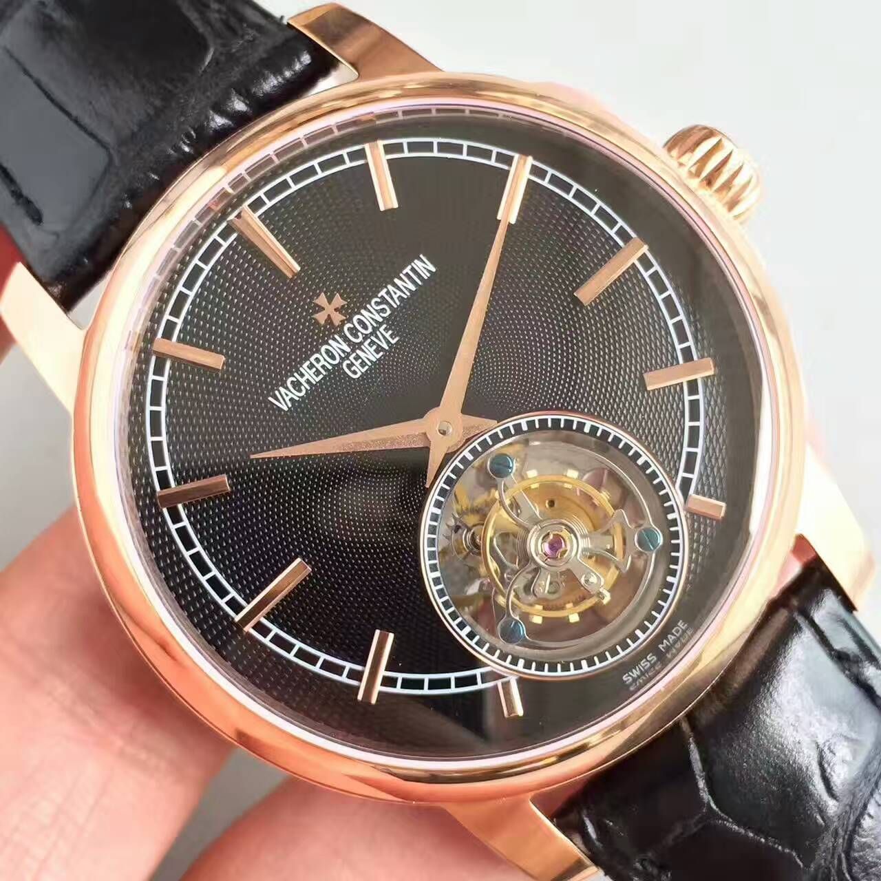 【LH Factory  top 1:1高精仿手表】Vacheron Constantin  传袭系列6500T/000P-B100真 Tourbillon  wrist watch  / JS181