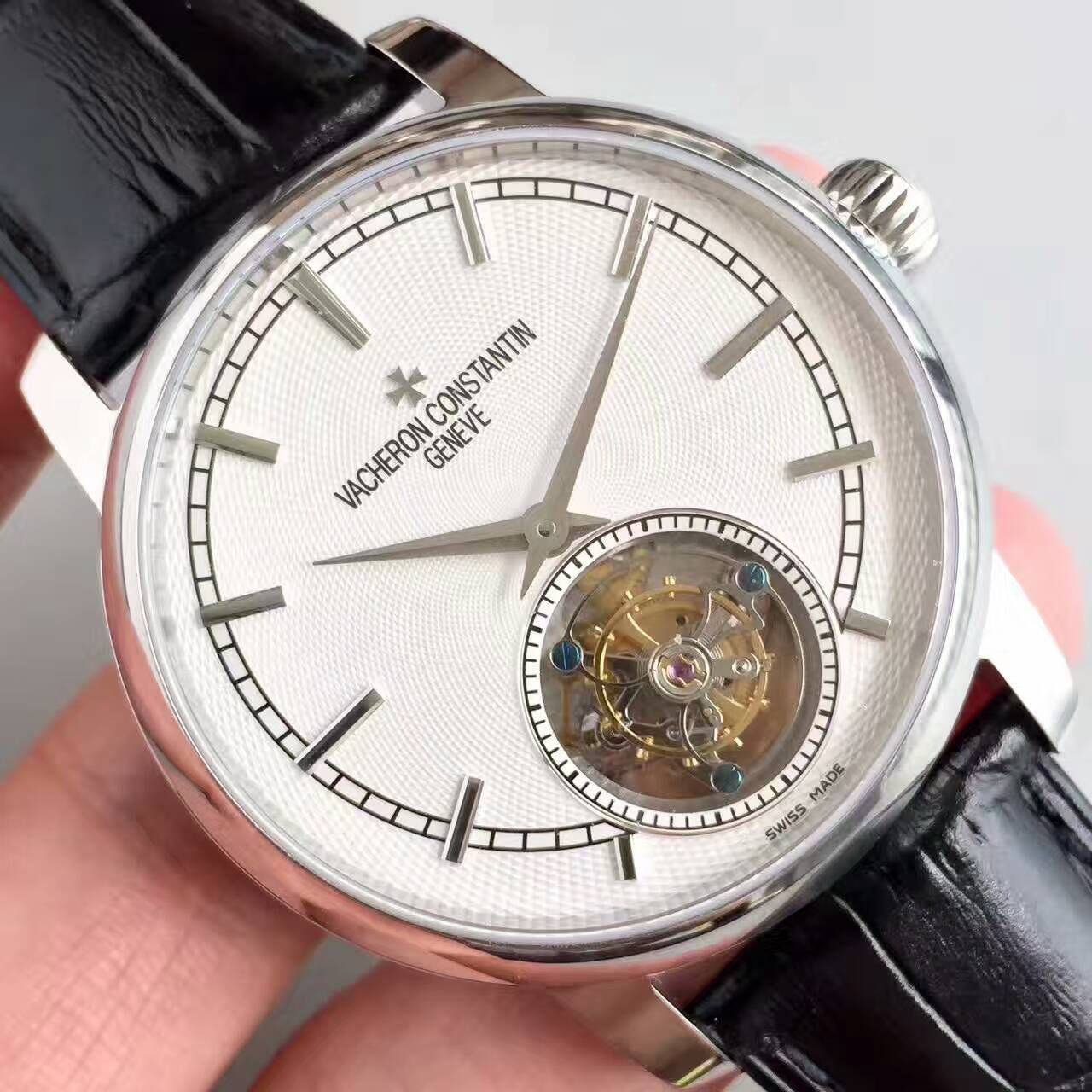 【LH Factory  top 1:1高精仿手表】Vacheron Constantin  传袭系列6500T/000P-B100真 Tourbillon  wrist watch  / JS181