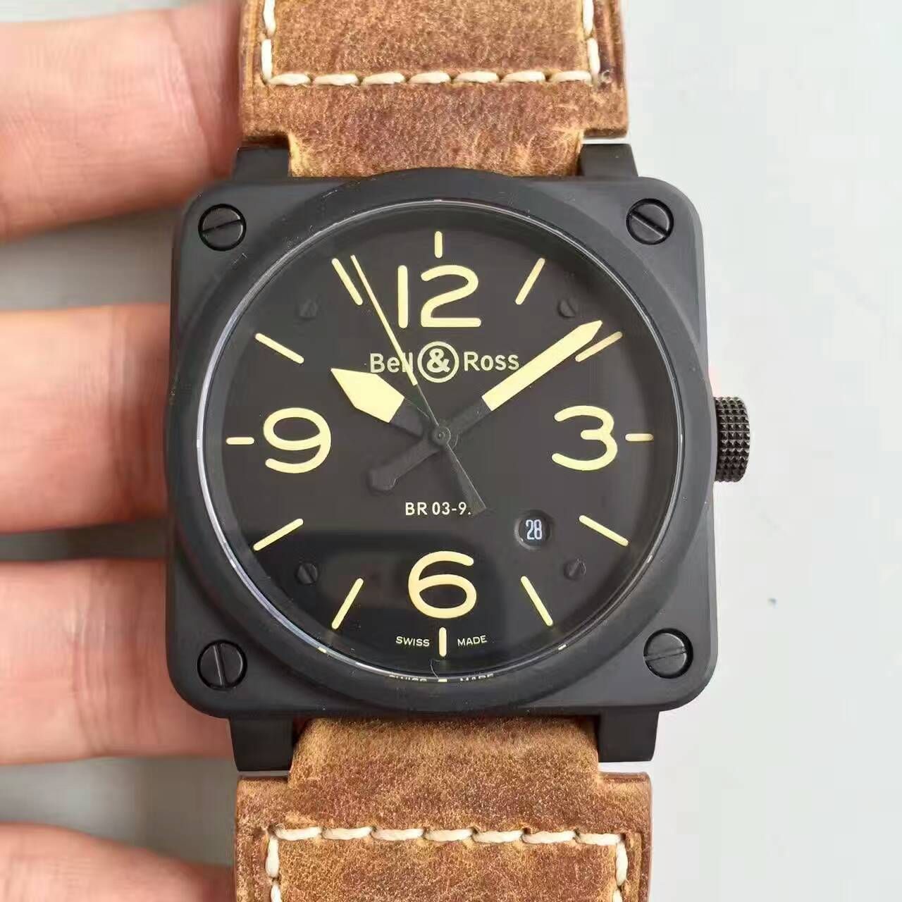 【BR Factory 超A1:1精仿手表】 Bell & Ross AVIATION系列BR 03-92 HERITAGE wrist watch  / BL005