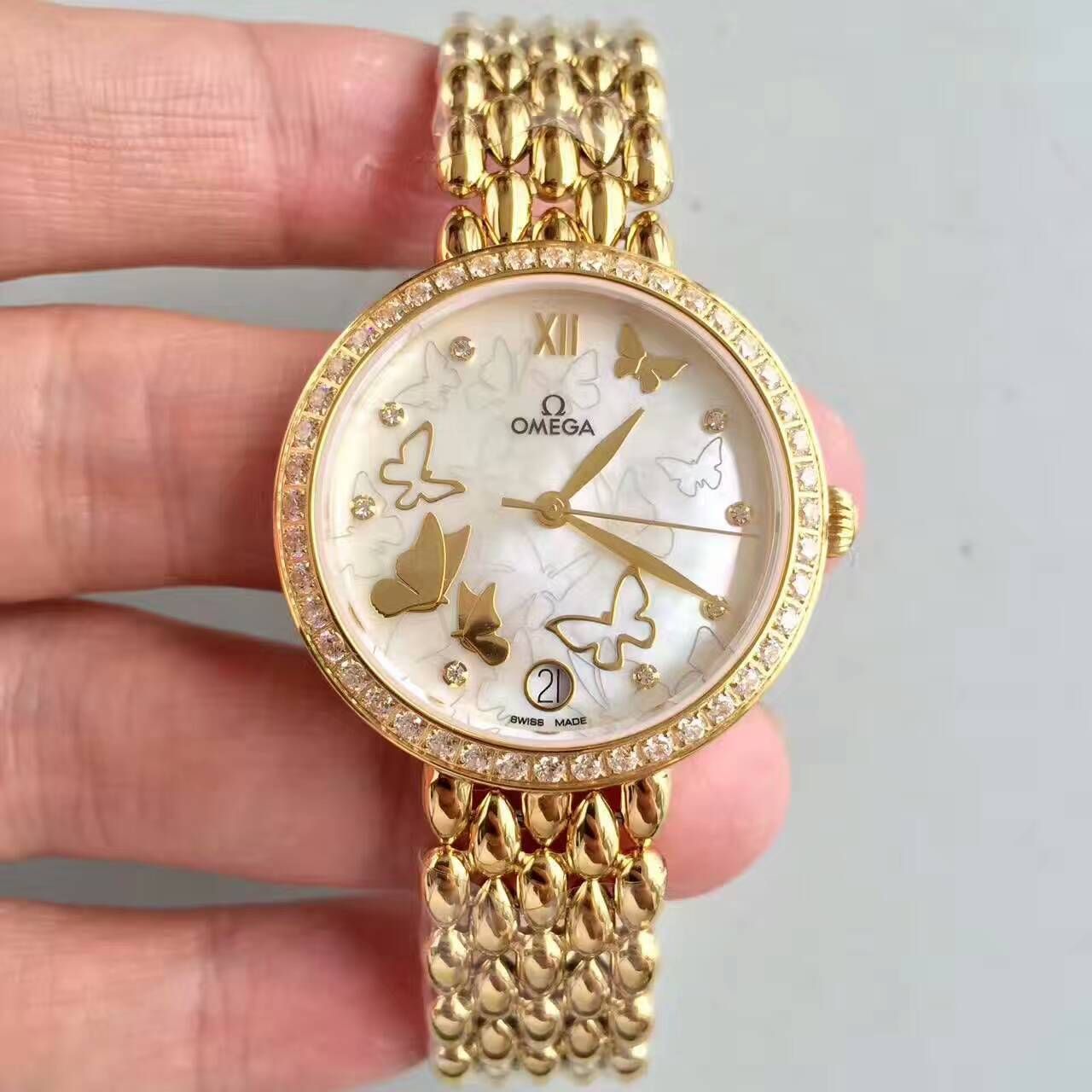 【一比一超A高仿手表】OMEGA碟飞系列424.55.33.20.55.008女士石英 wrist watch 