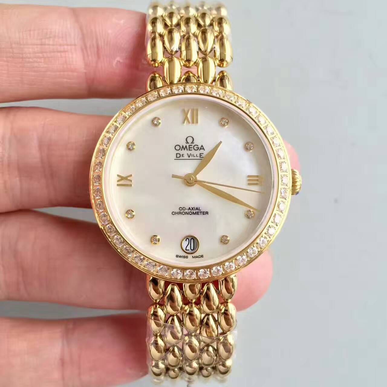 【一比一 top 高仿手表】OMEGA碟飞系列424.55.33.20.55.009女士石英 wrist watch  / M286
