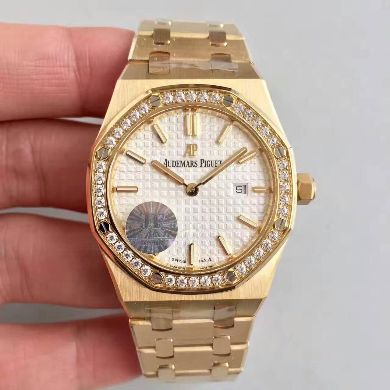 【JF1:1超A复刻手表】Audemars Piguet 皇家橡树系列高仿67651BA.ZZ.1261BA.01女士石英 wrist watch  / AP119