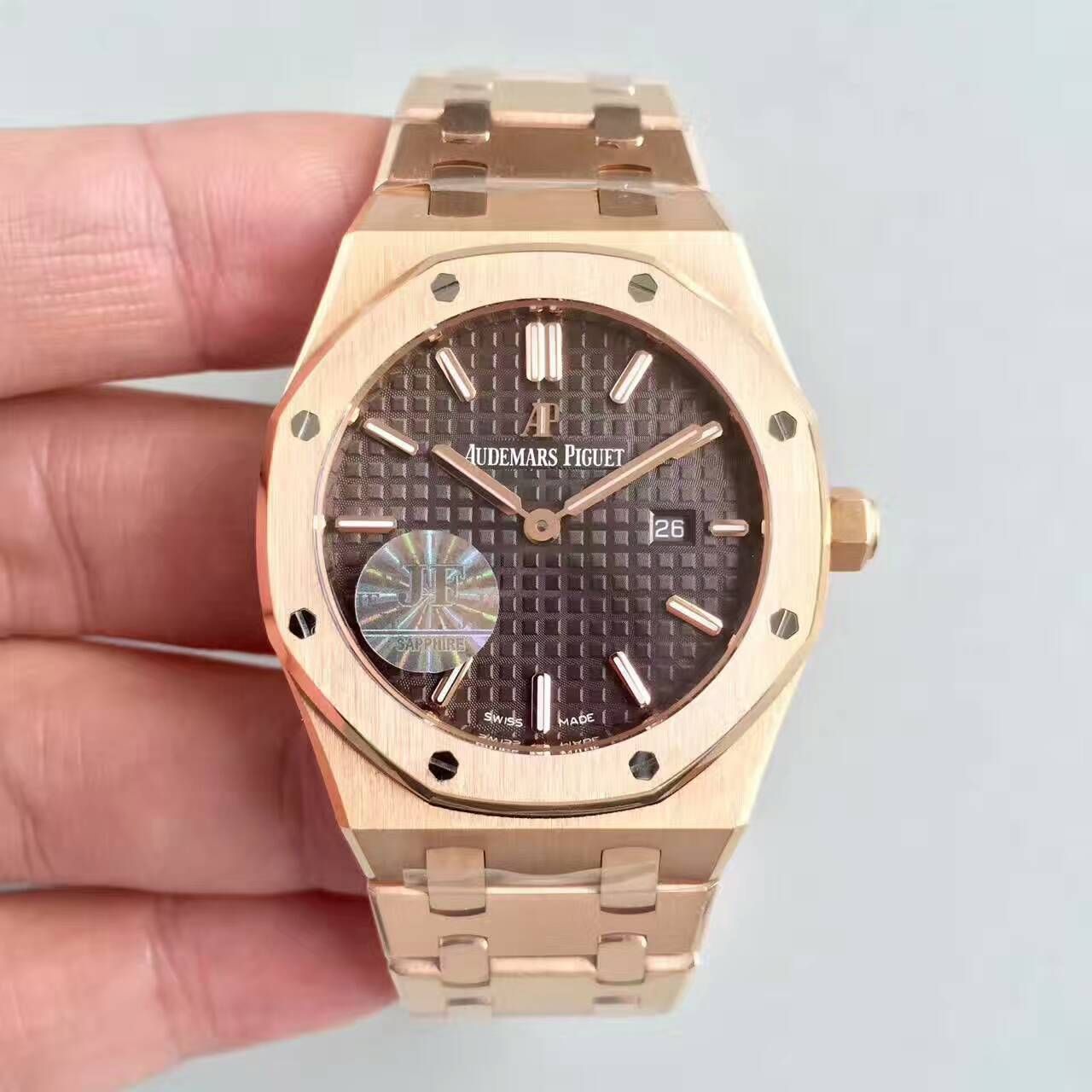 【JF一比一复刻手表】Audemars Piguet 皇家橡树系列高仿67650OR.OO.1261OR.01女士石英 wrist watch  / AP122