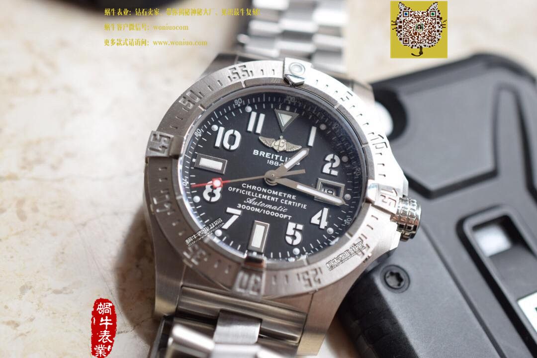 【实物图鉴赏】 Breitling 海狼手表 《 copy customized 版搭配原装瑞士ETA2836 Movement 》 / BL031