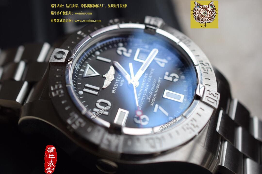 【实物图鉴赏】 Breitling 海狼手表 《 copy customized 版搭配原装瑞士ETA2836 Movement 》 / BL031