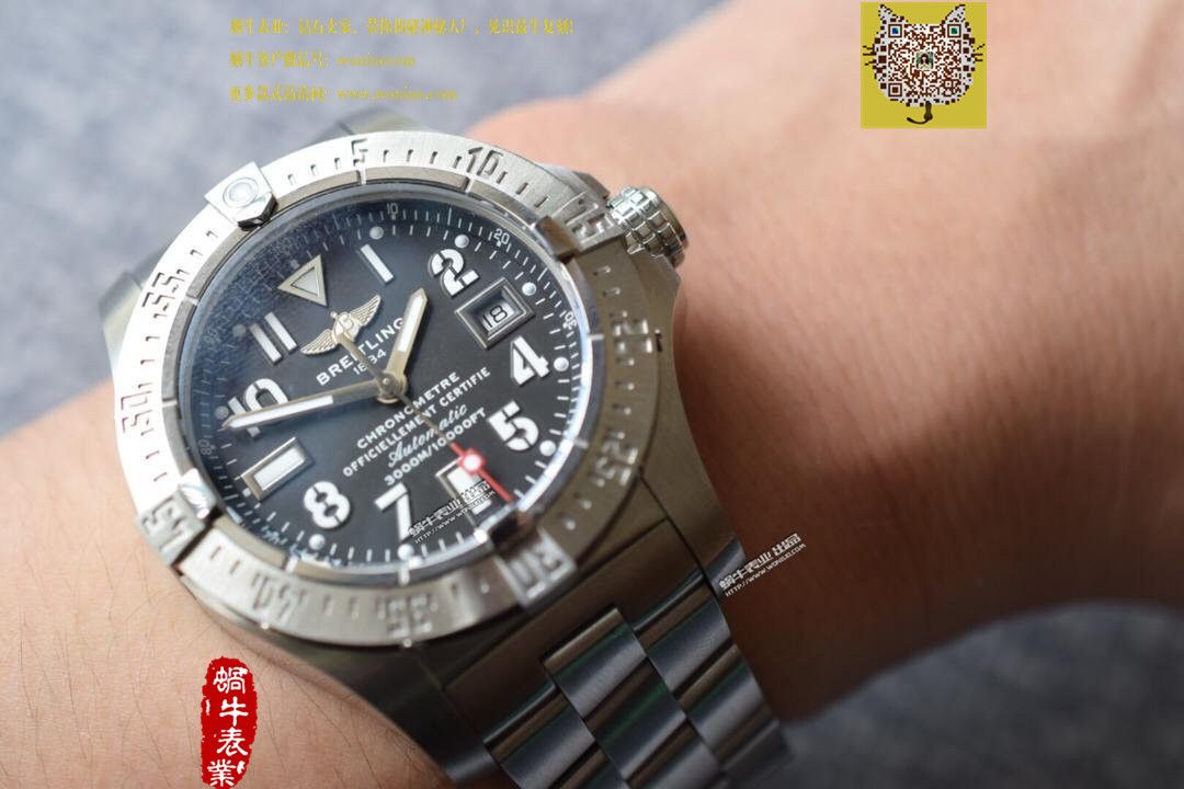 【实物图鉴赏】 Breitling 海狼手表 《 copy customized 版搭配原装瑞士ETA2836 Movement 》 / BL031