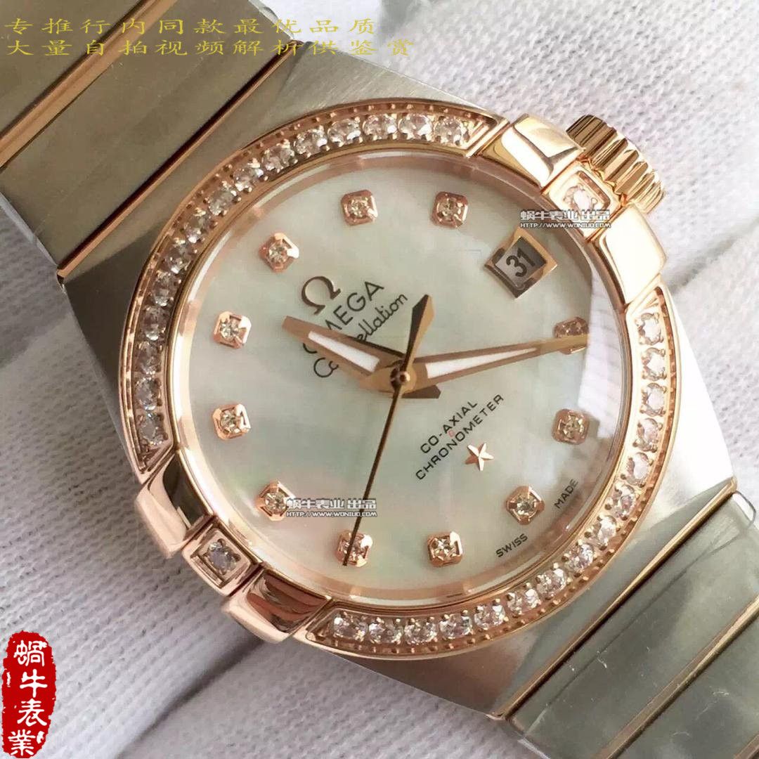 【HBBV6 Factory 1:1超A高仿手表】OMEGA Constellation 系列123.10.27.20.55.001女士 wrist watch  / M151A