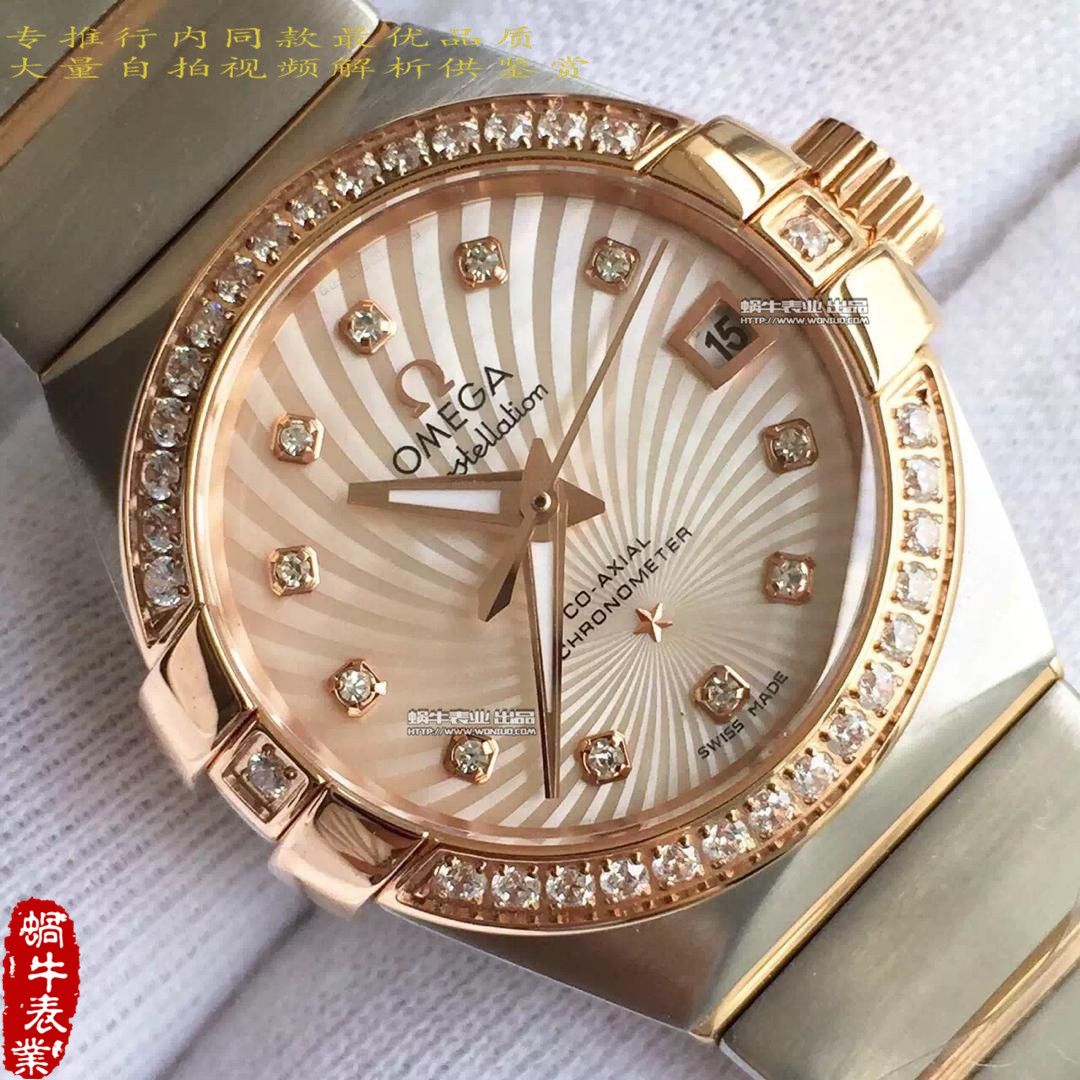 【HBBV6 Factory 1:1超A高仿手表】OMEGA Constellation 系列123.10.27.20.55.001女士 wrist watch  / M151A
