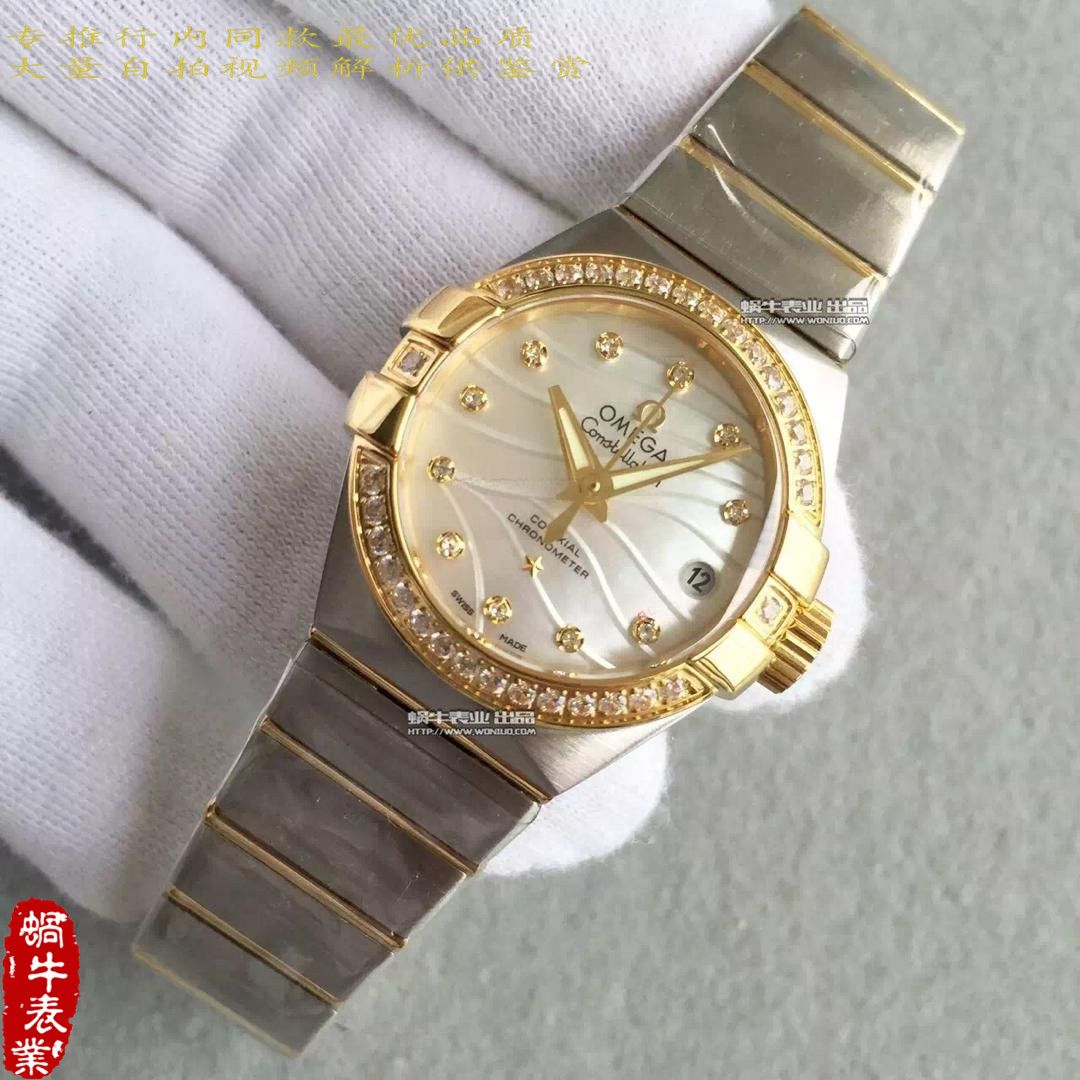 【HBBV6 Factory 1:1超A高仿手表】OMEGA Constellation 系列123.10.27.20.55.001女士 wrist watch  / M151A