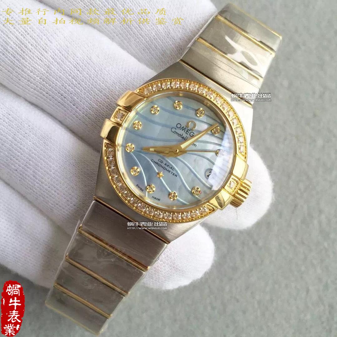 【HBBV6 Factory 1:1超A高仿手表】OMEGA Constellation 系列123.10.27.20.55.001女士 wrist watch  / M151A