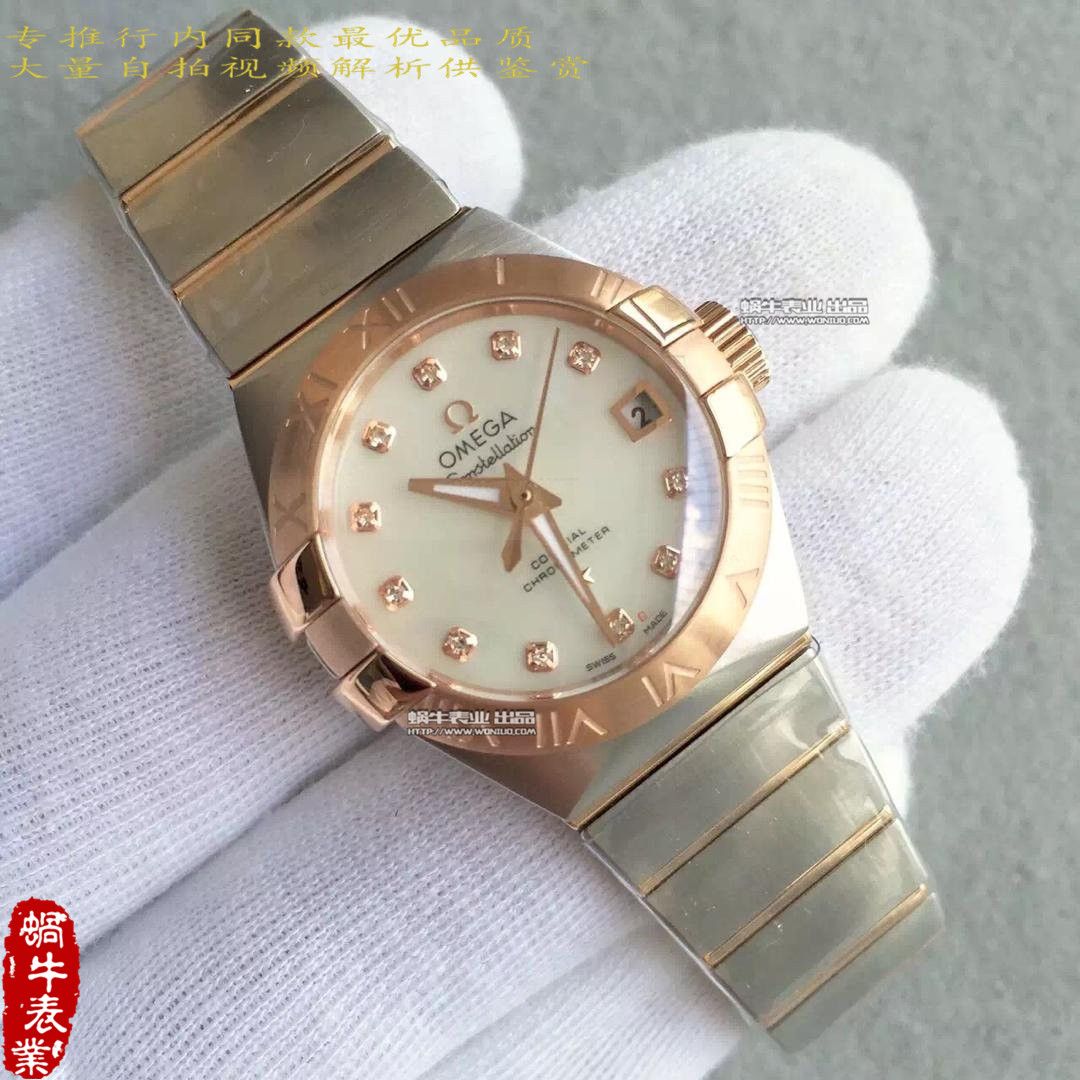 【HBBV6 Factory 1:1超A高仿手表】OMEGA Constellation 系列123.10.27.20.55.001女士 wrist watch  / M151A