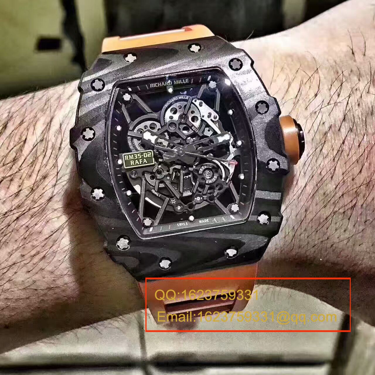 KV新品 RM35-02系列 top 版（纳达尔限量版） carbon fiber 系列最强复刻版本 / RM 035-02
